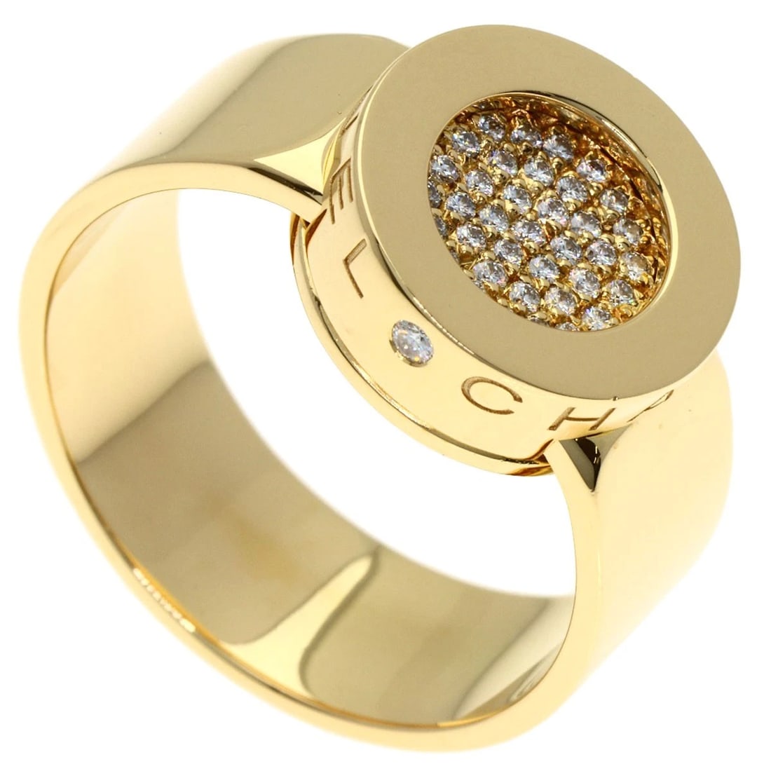 CHANEL LALONDE RING K18 YELLOW GOLD: CHANEL Lalonde Ring K18 Yellow Gold Brand: CHANEL Type/Style: Ring Material: K18 Yellow Gold Main Stone Natural Color: Gold Size: 8.25(US) Accessories: None Accessories Notice: When purcha