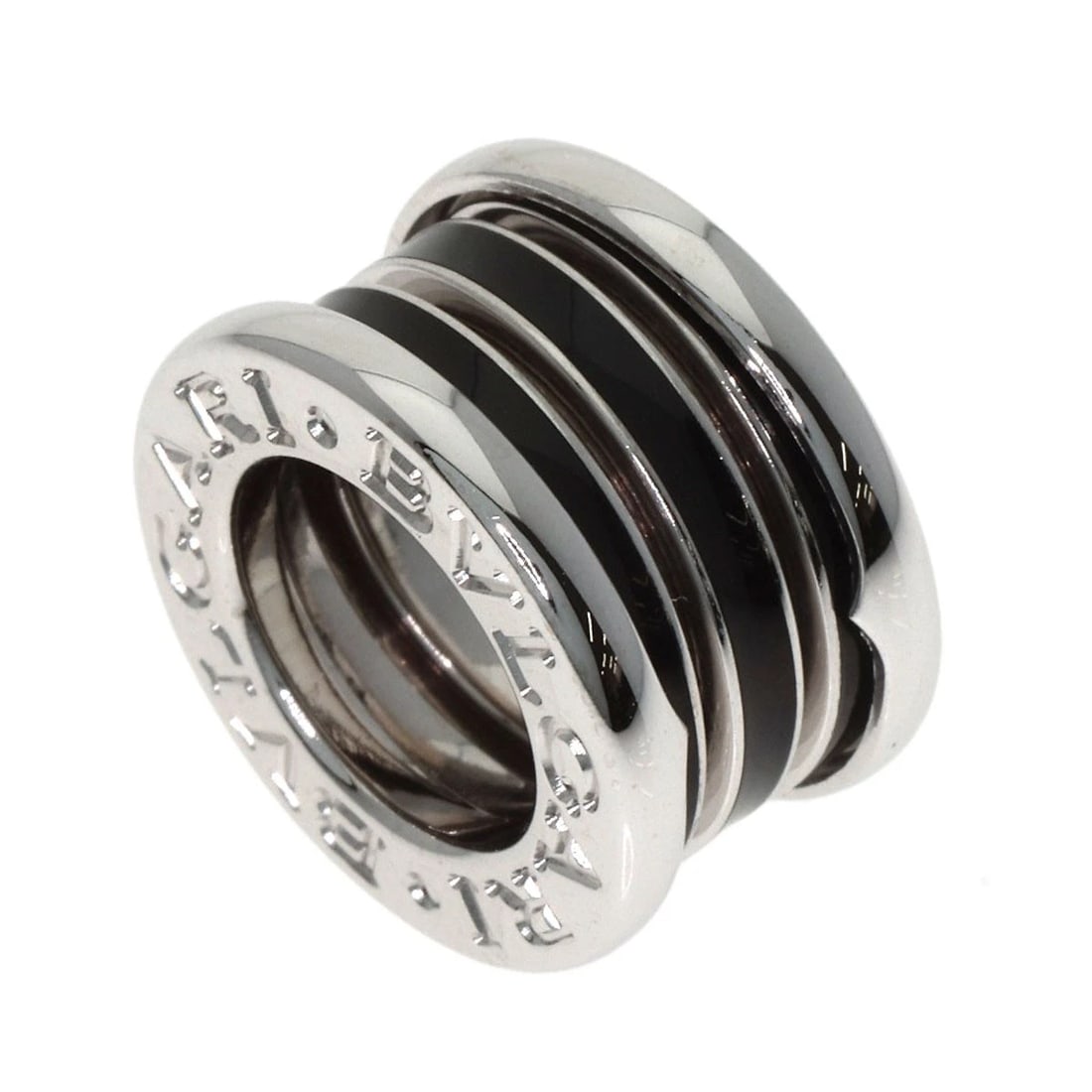 BVLGARI B.ZERO1 BLACK LACQUER TOP PENDANT TOP K18 WHITE GOLD: BVLGARI B.zero1 Black Lacquer Top Pendant top K18 White Gold Brand: BVLGARI Type/Style: Pendant top Material: K18 White Gold Color: Silver Size: Top Size:0.6inch/14.7x8.6x14.7mm Accessories: None