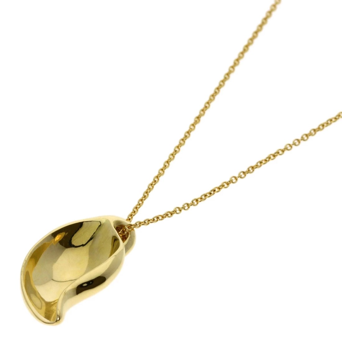 TIFFANY&CO. LEAF NECKLACE K18 YELLOW GOLD: TIFFANY&Co. Leaf Necklace K18 Yellow Gold Brand: TIFFANY&Co. Type/Style: Necklace Material: K18 Yellow Gold Color: Gold Size: Chain Length:16.5inch/42cm Chain Width:0.5inch/1.2mm Top Size:0.9inch/23.1