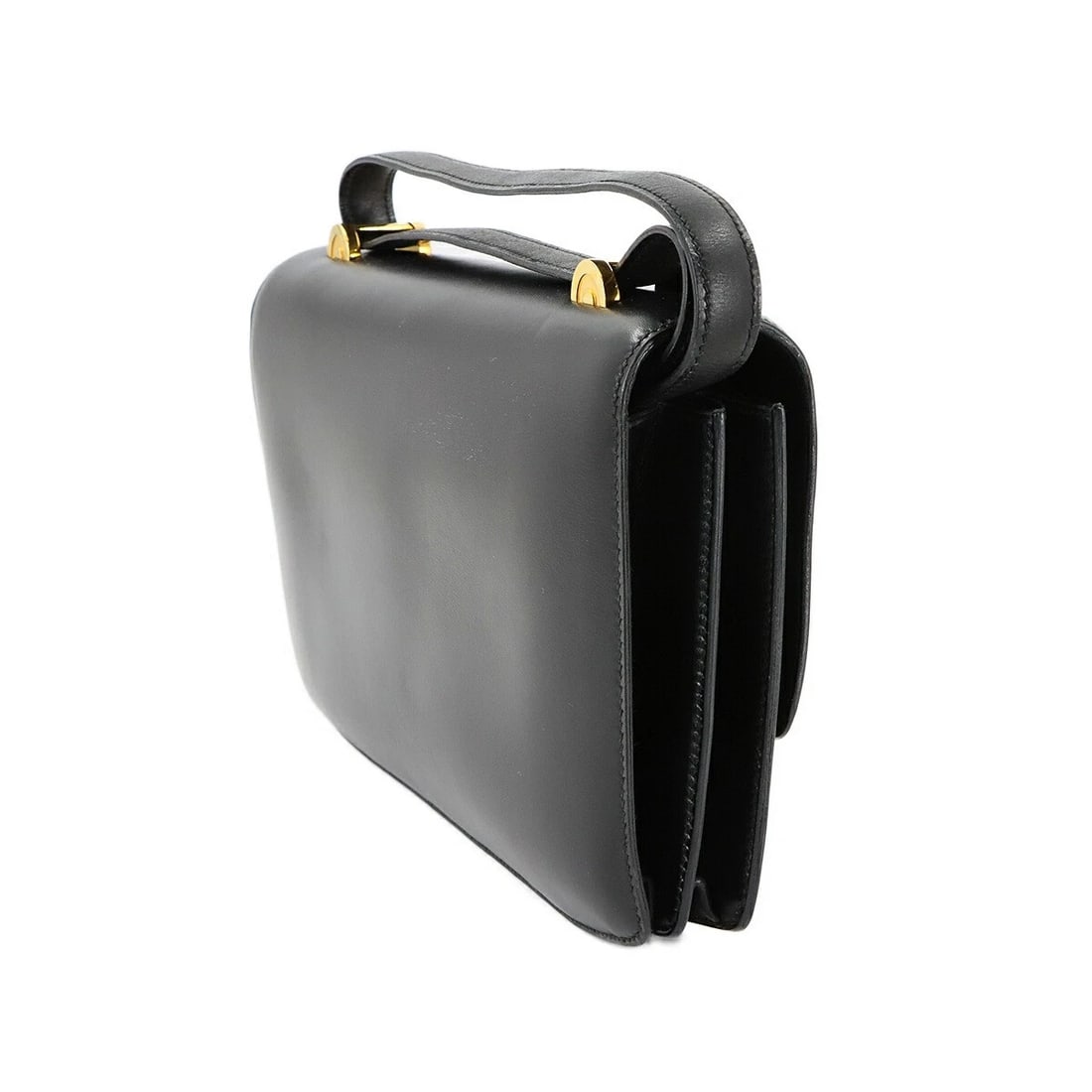 HERMES SHOULDER BAG BOX CALF LEATHER - 3