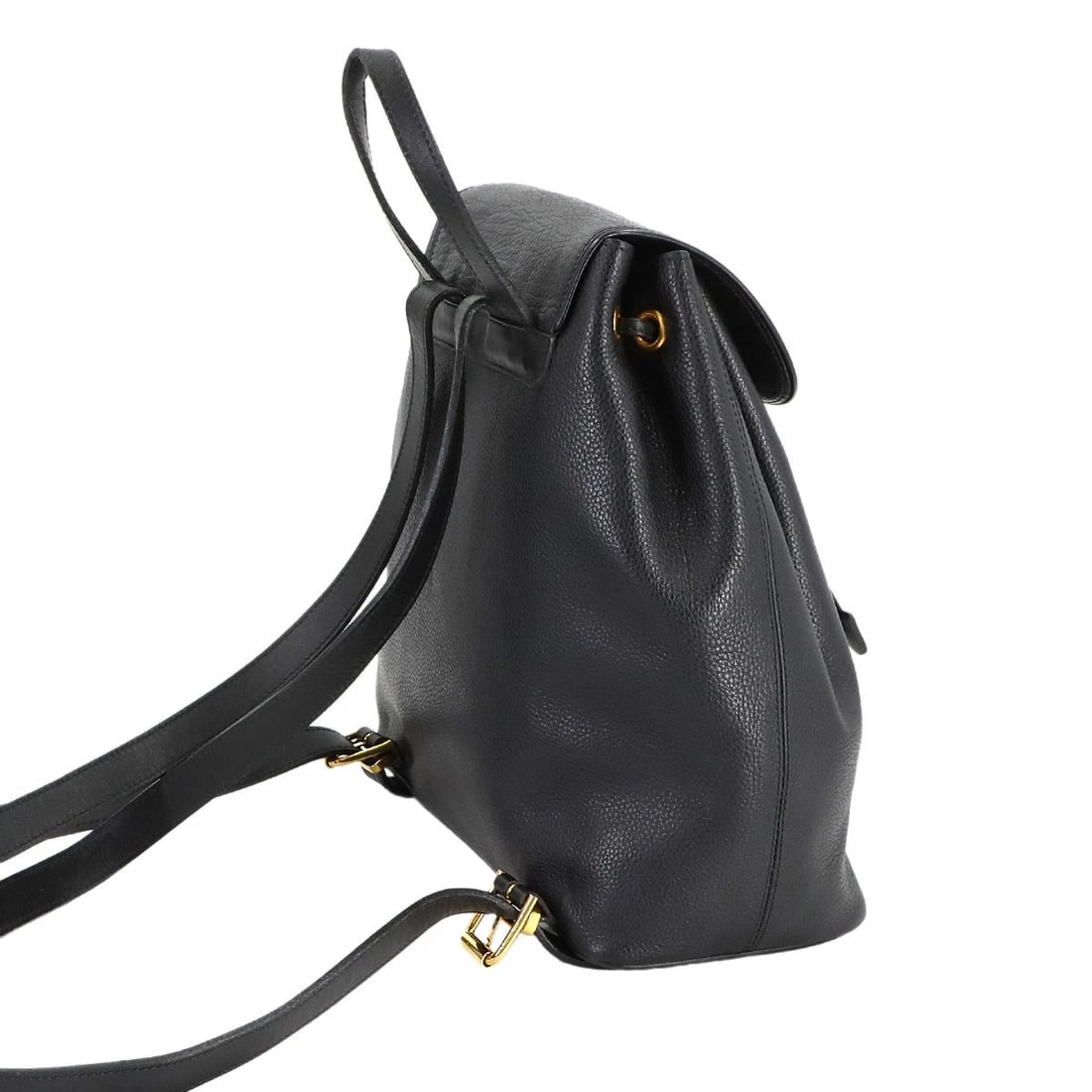 CELINE BACKPACK LEATHER BLACK - 4