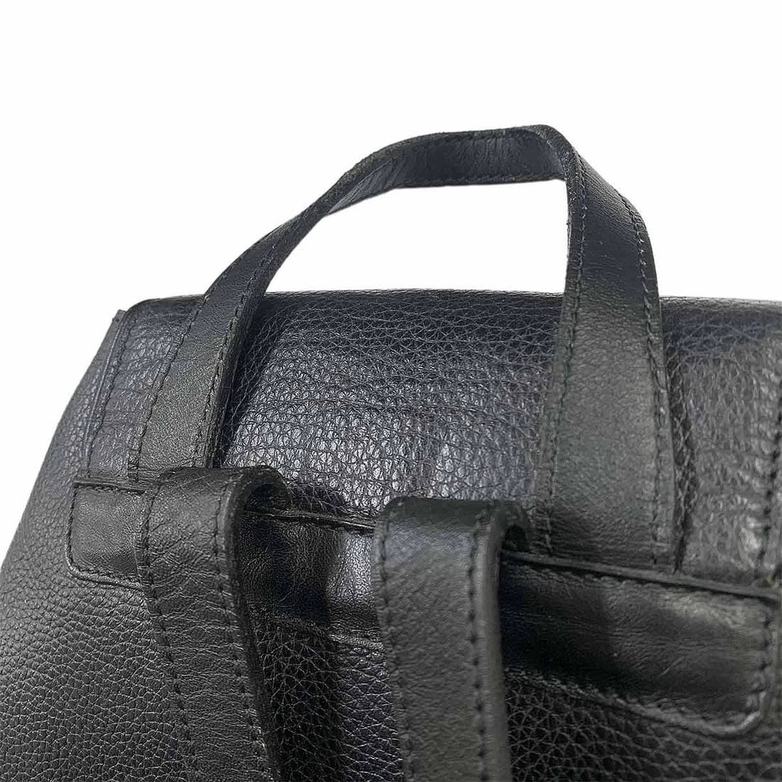 CELINE BACKPACK LEATHER BLACK - 6