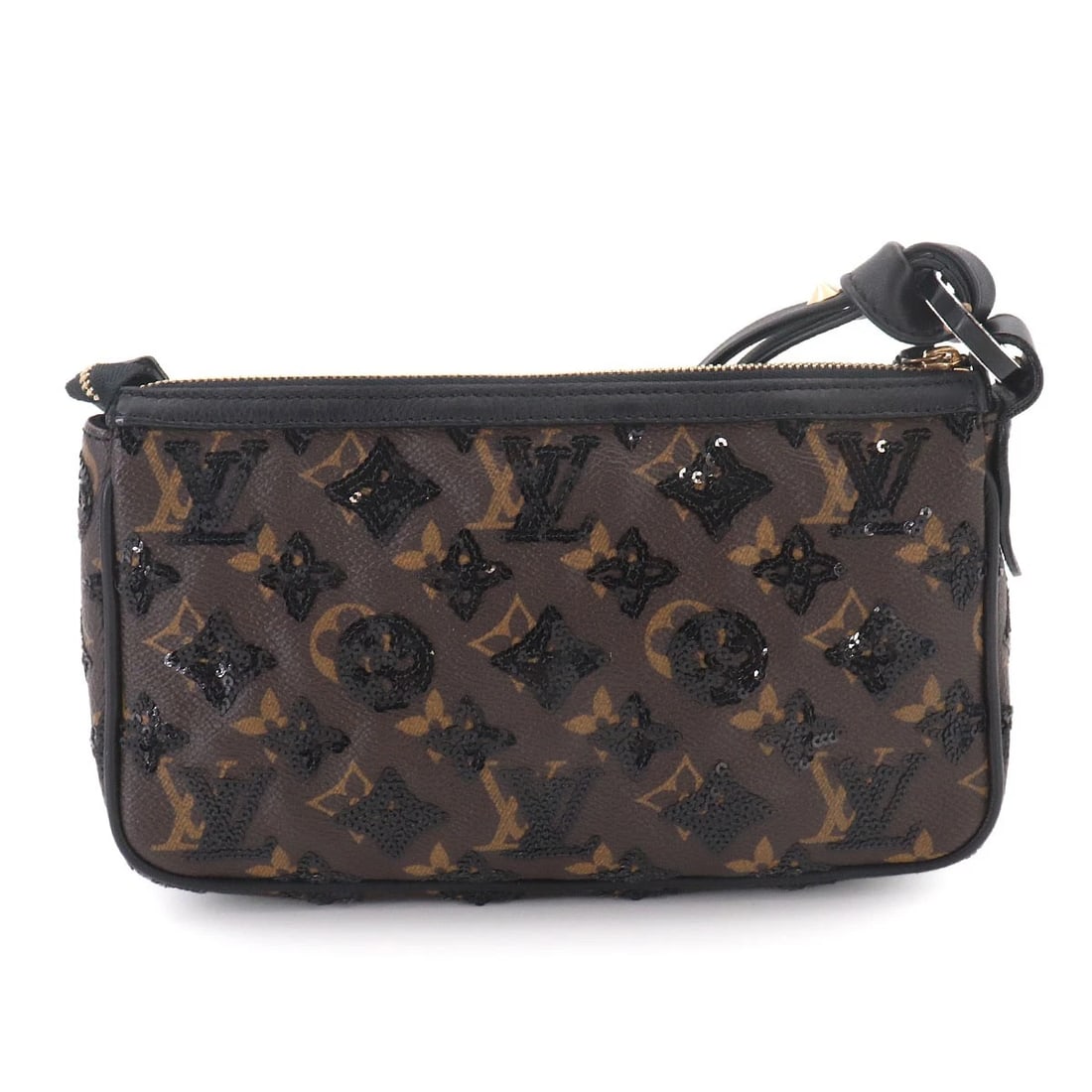 LOUIS VUITTON MONOGRAM ECLIPSE POCHETTE ACCESSOIRES SEQUINS - 2