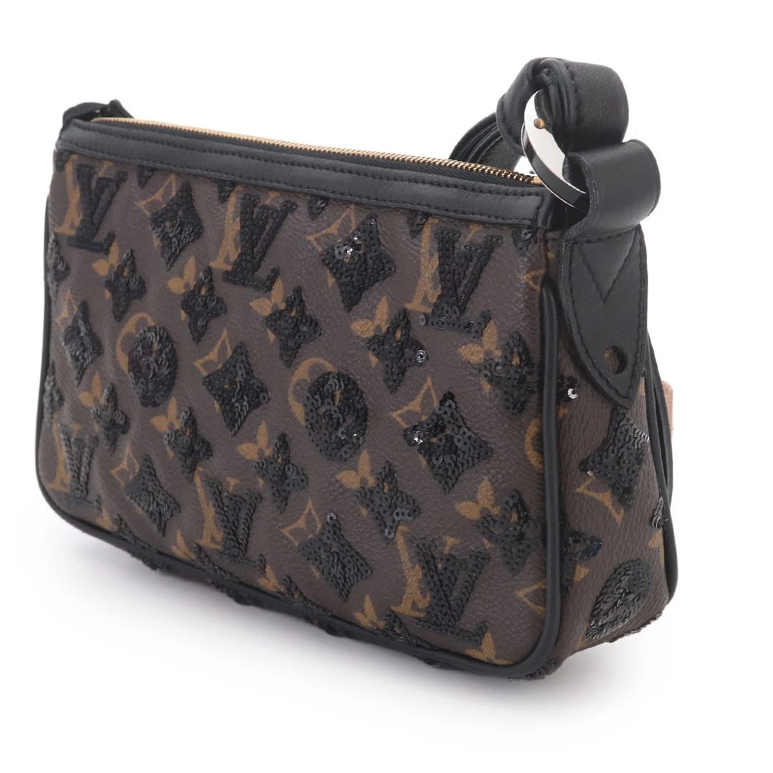 LOUIS VUITTON MONOGRAM ECLIPSE POCHETTE ACCESSOIRES SEQUINS - 3