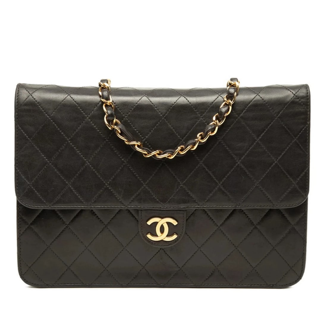 CHANEL MATELASSE COCO MARK CROSSBODY CHAIN SHOULDER BAG: Chanel Matelasse Coco Mark Crossbody Chain Shoulder Bag Brand: Chanel Type/Style: Shoulder bag Material: Leather Color: Black Size: (HxWxD) 17cm x 25cm x 3cm / 6.69'' x 9.84'' x 1.18'' Accessories
