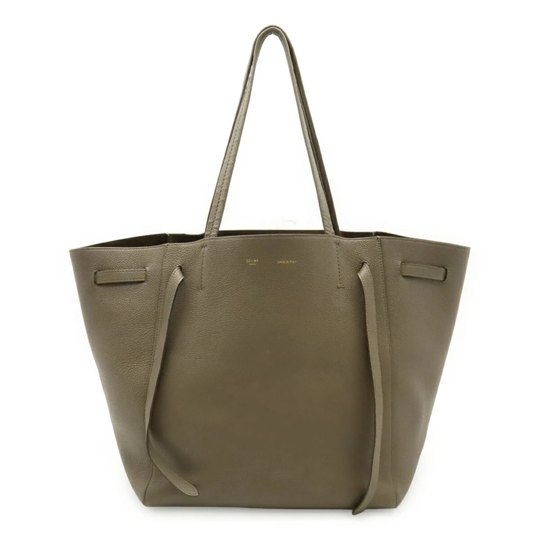 CELINE CABAS PHANTOM SMALL BELT TOTE BAG SHOULDER LEATHER: CELINE Cabas Phantom Small Belt Tote Bag Shoulder Leather Brand: Celine Type/Style: Shoulder bag, Tote bag Material: Leather Color: Grayish Size: 30cm x 48cm x 16cm / 11.81'' x 18.89'' x 6.29'' Ac