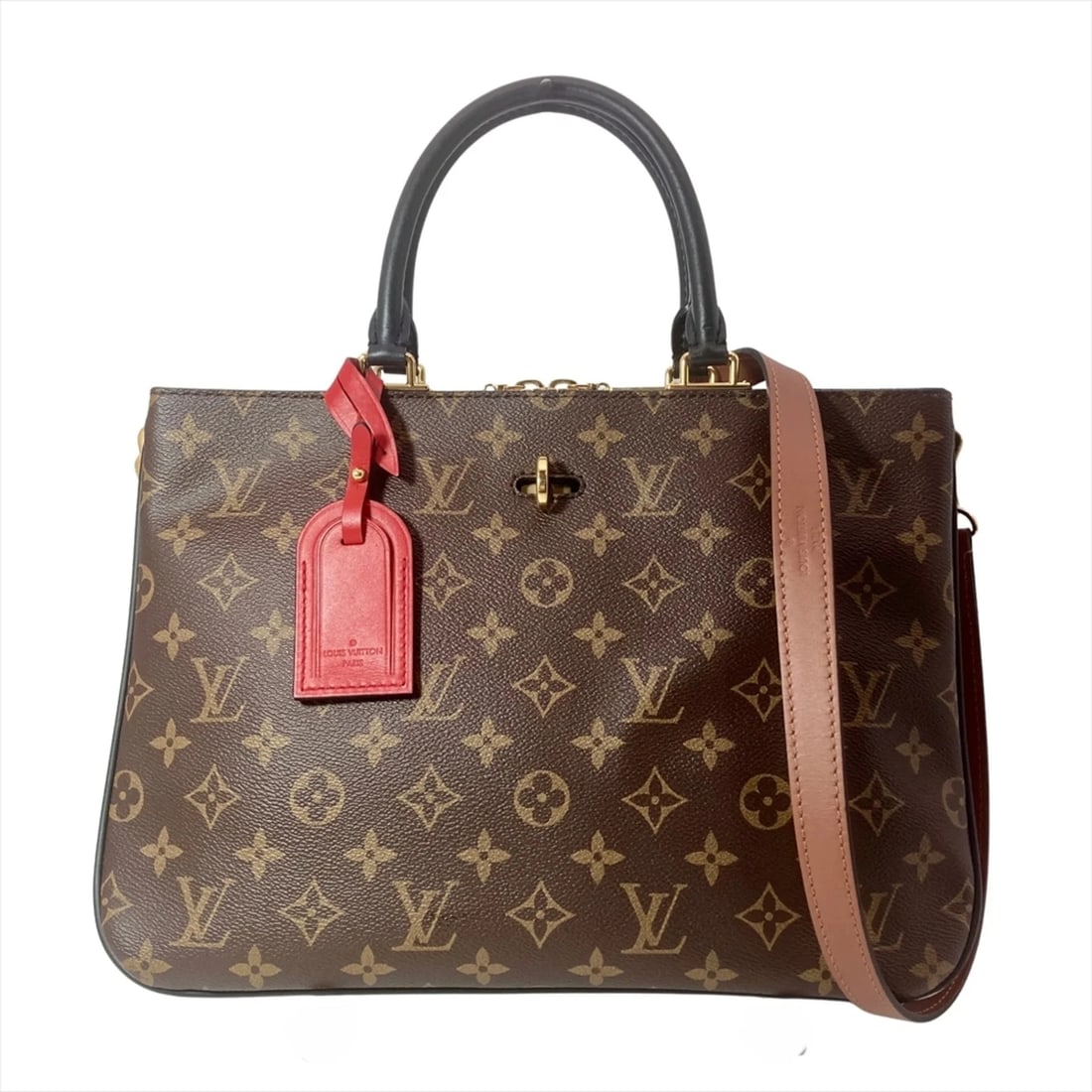 LOUIS VUITTON MILLEFEUILLE HANDBAG 2-WAY MONOGRAM CANVAS: Louis Vuitton Millefeuille Handbag 2-Way Monogram Canvas Brand: Louis Vuitton Type/Style: Handbag, Shoulder bag Material: Monogram , Canvas Color: Brown Size: 24cm x 33cm x 14cm / 9.44'' x 12.99'' x 5