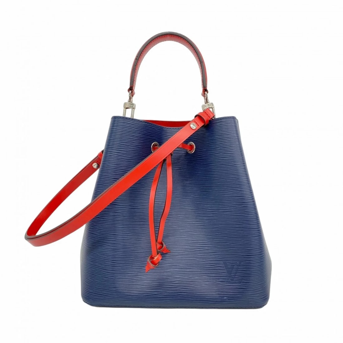 LOUIS VUITTON EPI NEONOE HANDBAG INDIGO BLUE 2-WAY BAG: Louis Vuitton Epi NeoNoe Handbag Indigo Blue 2-way bag Brand: Louis Vuitton Type/Style: Handbag Material: None Color: Navy Size: 25.5cm x 25.5cm x 17cm / 10.03'' x 10.03'' x 6.69'' Accessories: None