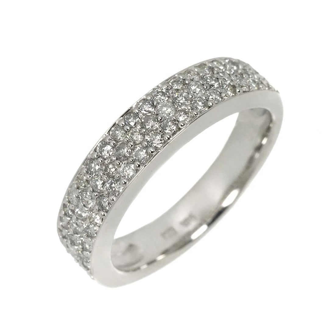 DIAMOND RING 18K K18 WG WHITE GOLD: Diamond Ring 18K K18 WG White Gold Brand: Unbranded Type/Style: Ring Material: 750 White Gold Main Stone Natural Color: White Gold Size: 5.25-5.5(US) Accessories: None Accessories Notice: When