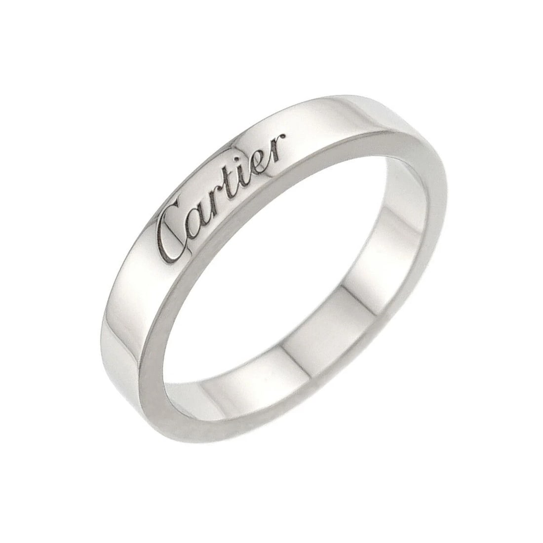 CARTIER C DE RING PT PLATINUM: Cartier C de Ring Pt Platinum Brand: Cartier Type/Style: Ring Material: Platinum Color: Platinum Size: 48 4.5(US) Accessories: None Accessories Notice: When purchasing pre-owned goods, please refer