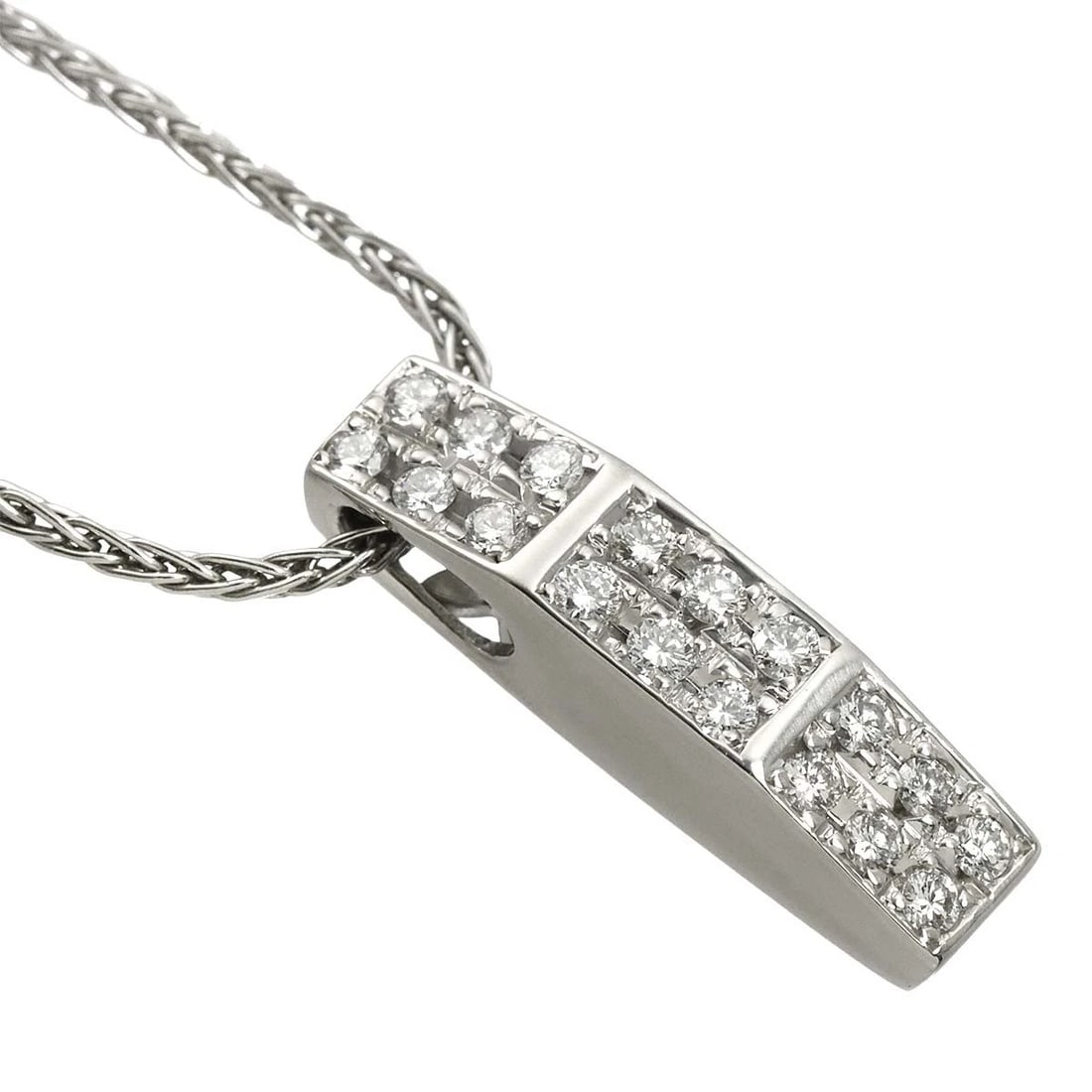 CELINE DIAMOND RUBY NECKLACE PLATINUM - 3