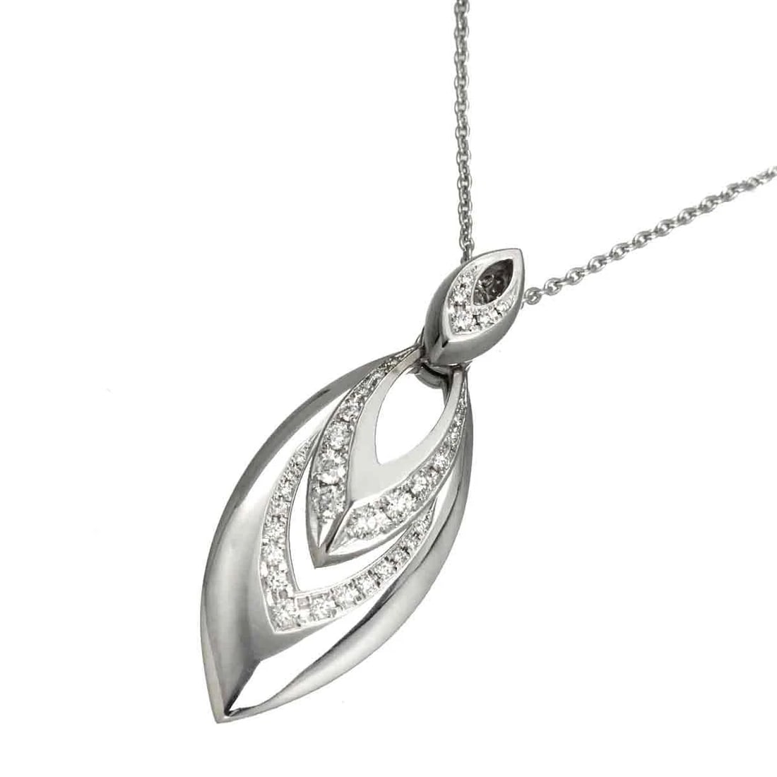 WALTHAM DIAMOND NECKLACE 18K WHITE GOLD 750: WALTHAM Diamond Necklace 18K White Gold 750 Brand: WALTHAM Type/Style: Necklace Material: 750 White Gold Main Stone Natural Color: White Gold Size: internal circumference of the chain:17.7inch to