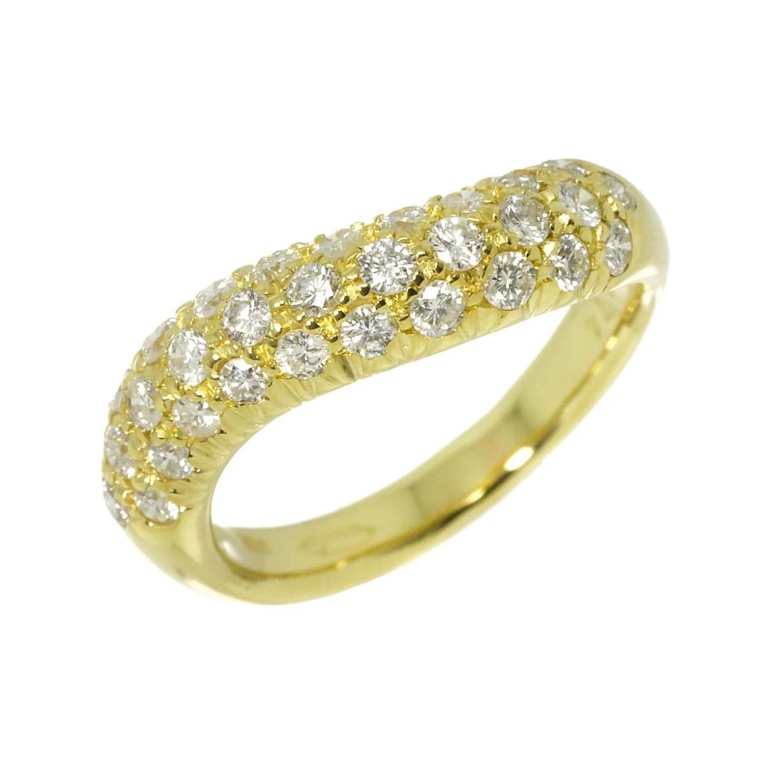 DIAMOND RING 18K YG YELLOW GOLD 750: Diamond Ring 18K YG Yellow Gold 750 Brand: Unbranded Type/Style: Ring Material: 750 Yellow Gold Main Stone Natural Color: Yellow Gold Size: 5.25(US) Accessories: None Accessories Notice: W