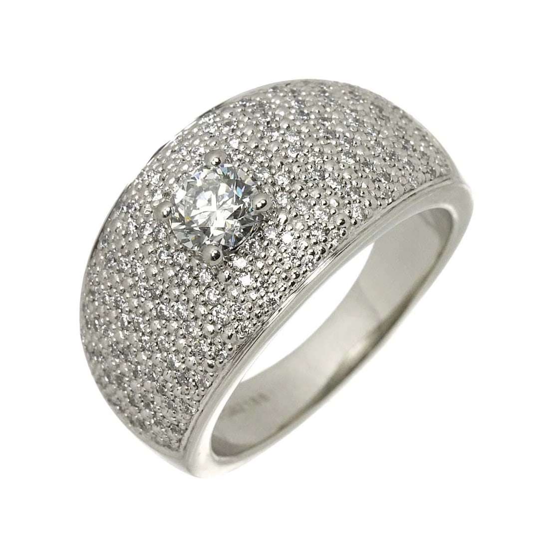 MAUBOUSSIN DIAMOND RING PT PLATINUM: MAUBOUSSIN Diamond Ring Pt Platinum Brand: MAUBOUSSIN Type/Style: Ring Material: PT Main Stone Natural Color: Platinum Size: 6.5-6.75(US) Accessories: None Accessories Notice: When purchas