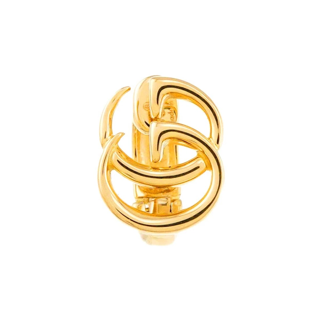 GUCCI DOUBLE G EARRING CLIP-ON 18K YG 750: GUCCI Double G Earring Clip-on 18K YG 750 Brand: GUCCI Type/Style: Earrings Material: 750 Yellow Gold Color: Yellow Gold Size: W9.9 x H12.2 mm Accessories: None Accessories Notice: When pu