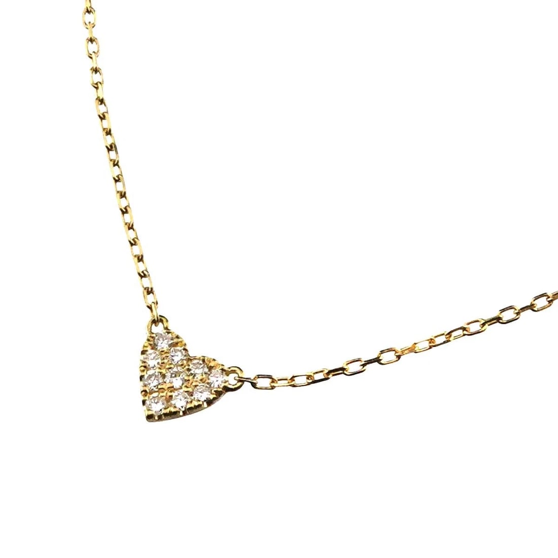 AHKAH HEART DIAMOND NECKLACE 18K YELLOW GOLD 750: AHKAH Heart Diamond Necklace 18K Yellow Gold 750 Brand: AHKAH Type/Style: Necklace Material: 750 Yellow Gold Main Stone Natural Color: Yellow Gold Size: internal circumference of the chain:15.7inch