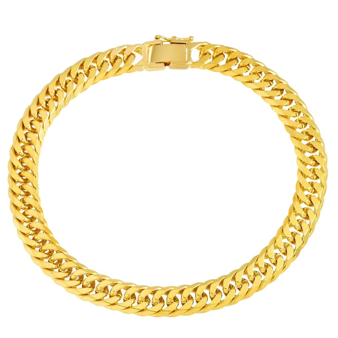 KIHEI CHAIN BRACELET 18K YG 750: Kihei chain Bracelet 18K YG 750 Brand: Unbranded Type/Style: Bracelet Material: 18K yellow gold Color: Gold Size: Inner circumference:7.9inch Width:(max.) 7.1mm Accessories: None Accessories Notice: