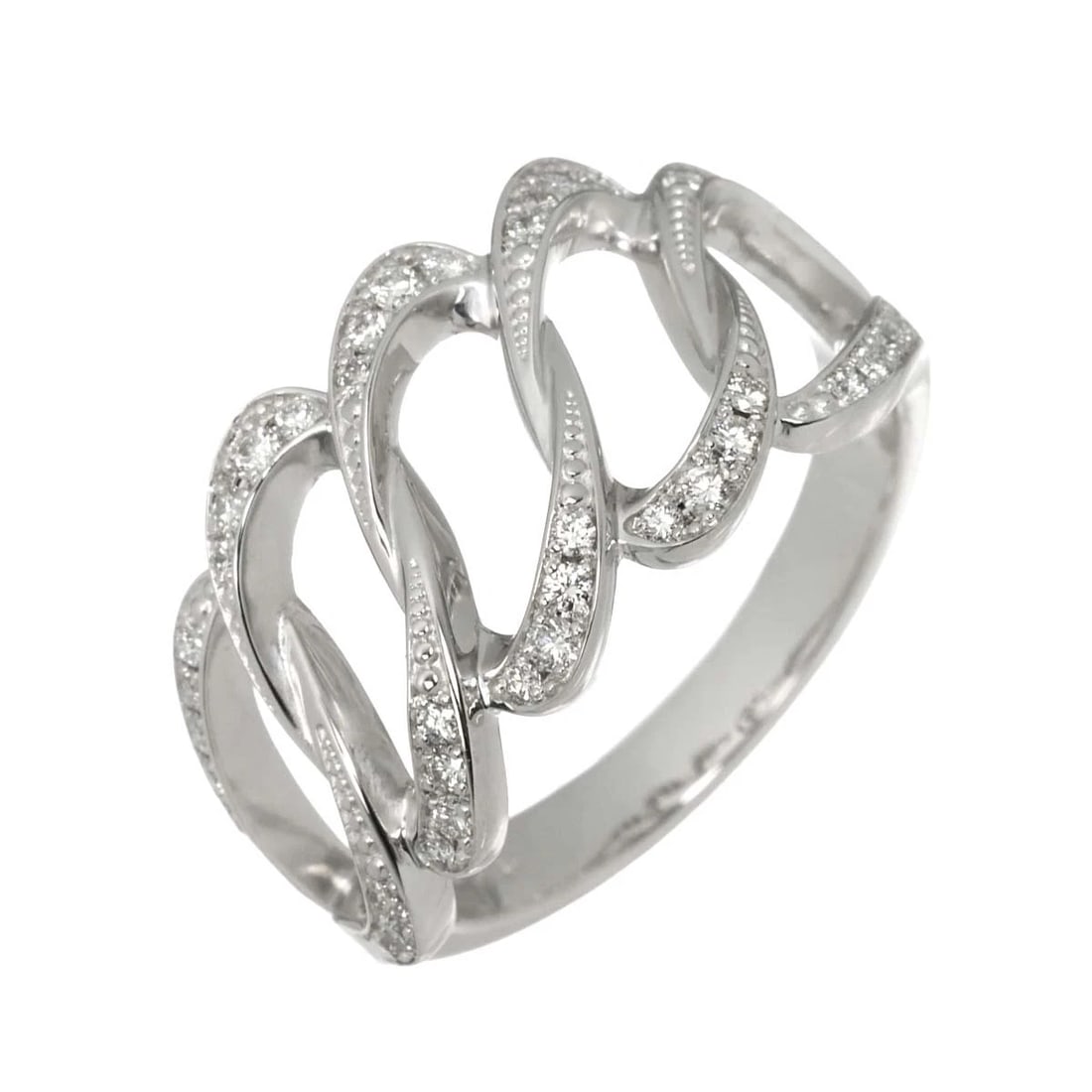 MIKIMOTO DIAMOND RING 18K WG 750: MIKIMOTO Diamond Ring 18K WG 750 Brand: MIKIMOTO Type/Style: Ring Material: 750White Gold Main Stone Natural Color: White Gold Size: 9-9.5(US) Accessories: None Accessories Notice: When pu
