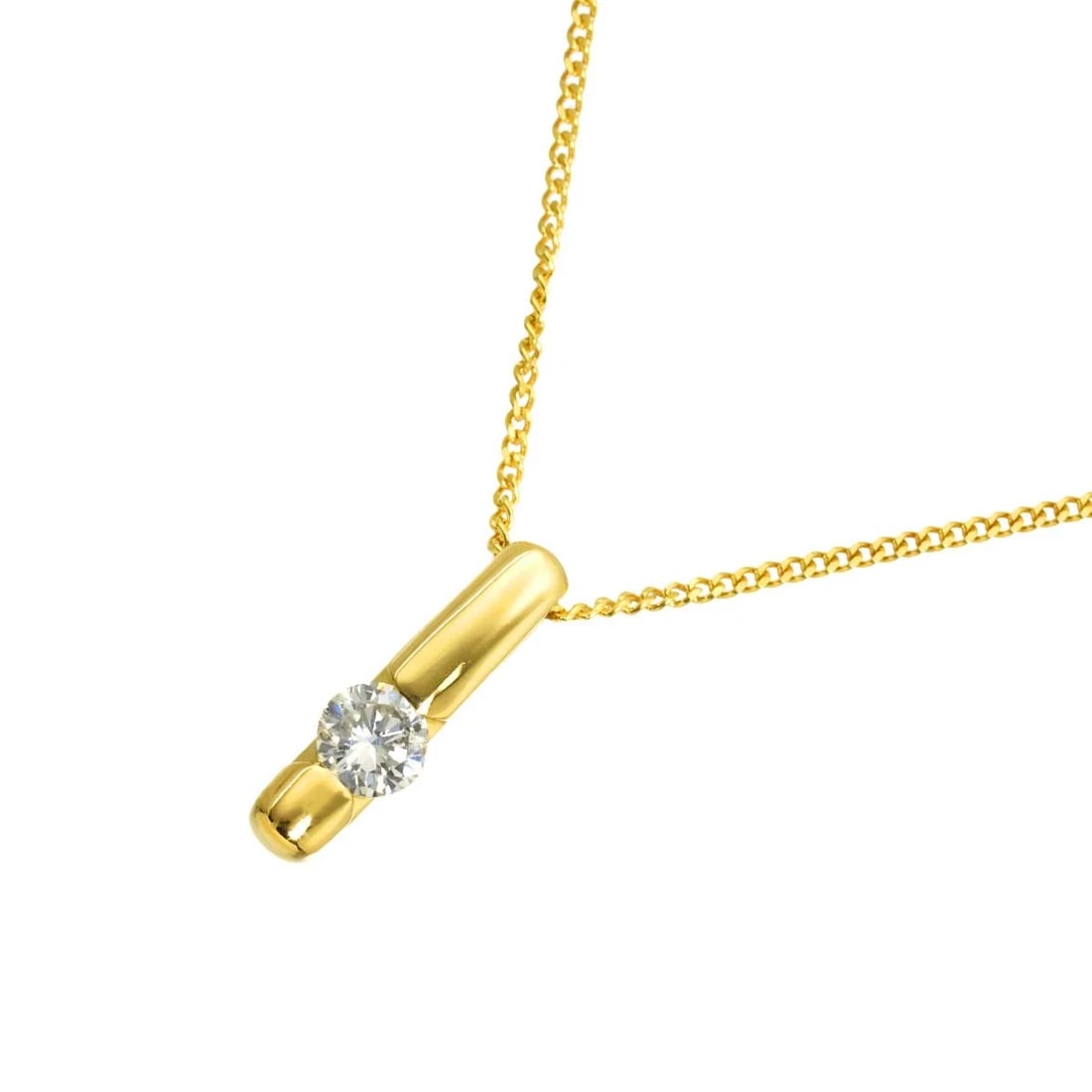 DIAMOND NECKLACE 18K YG YELLOW GOLD 750: Diamond Necklace 18K YG Yellow Gold 750 Brand: Unbranded Type/Style: Necklace Material: 750 Yellow Gold Main Stone Natural Color: Yellow Gold Size: internal circumference of the chain:15.7inch-14.2inc