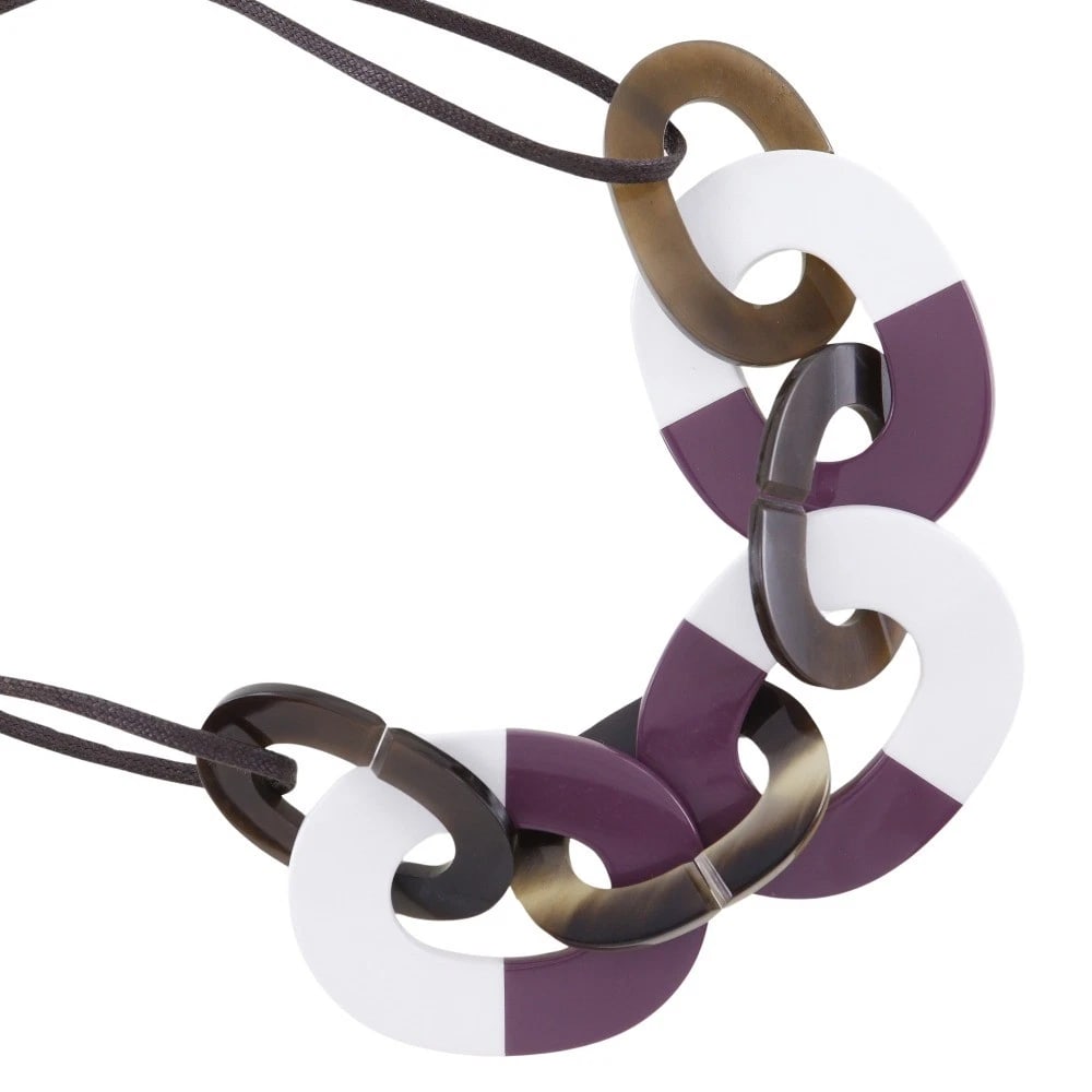 HERMES LACQUER NECKLACE BUFFALO HORN 36G WOMEN: HERMES lacquer Necklace Buffalo horn 36g Women Brand: HERMES Type/Style: Necklace Material: Buffalo horn Color: Brown Size: Size(CM) Neck around?48?70cm Accessories: None Accessories Notice: When