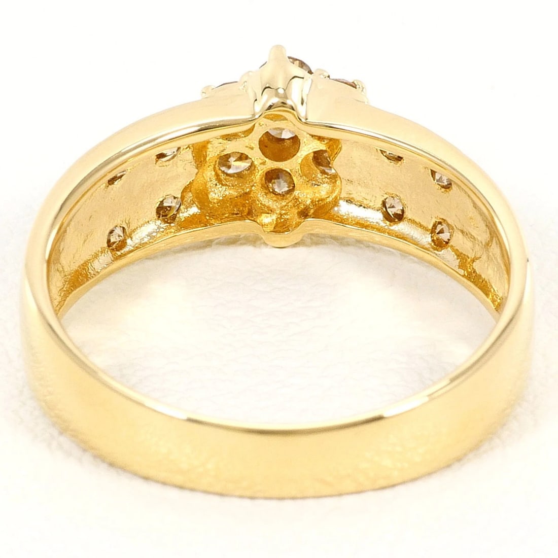 18K YELLOW GOLD RING - 4