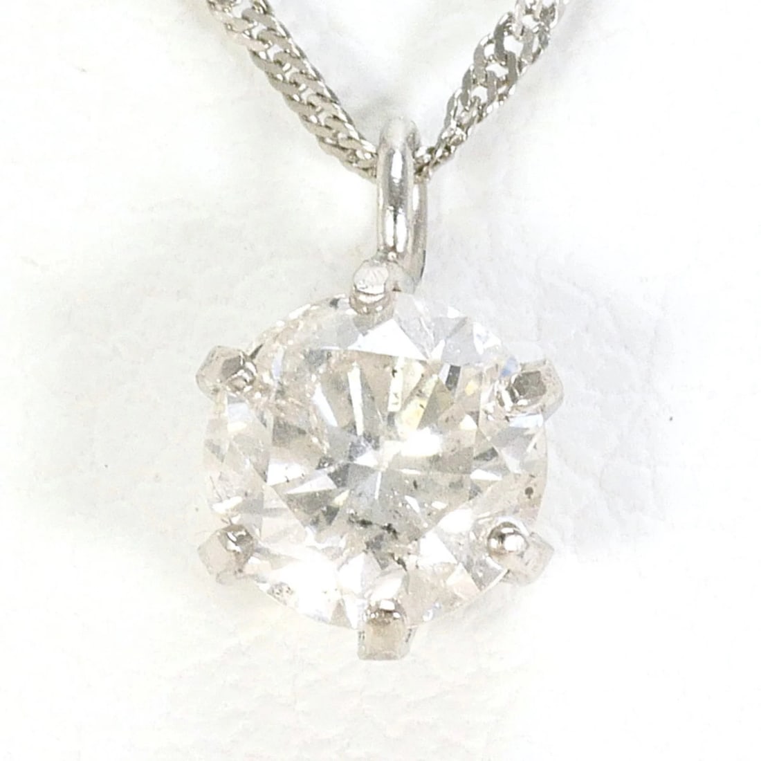 PT999 PLATINUM / PT850 NECKLACE DIAMOND: PT999 Platinum / PT850 Necklace Diamond Brand: Unbranded Type/Style: Necklace Material: Platinum 850 Main Stone Natural Color: Platinum Size: Neck Circumference 42 cm / 16.53'' Pendant Size 7mm x 5mm 