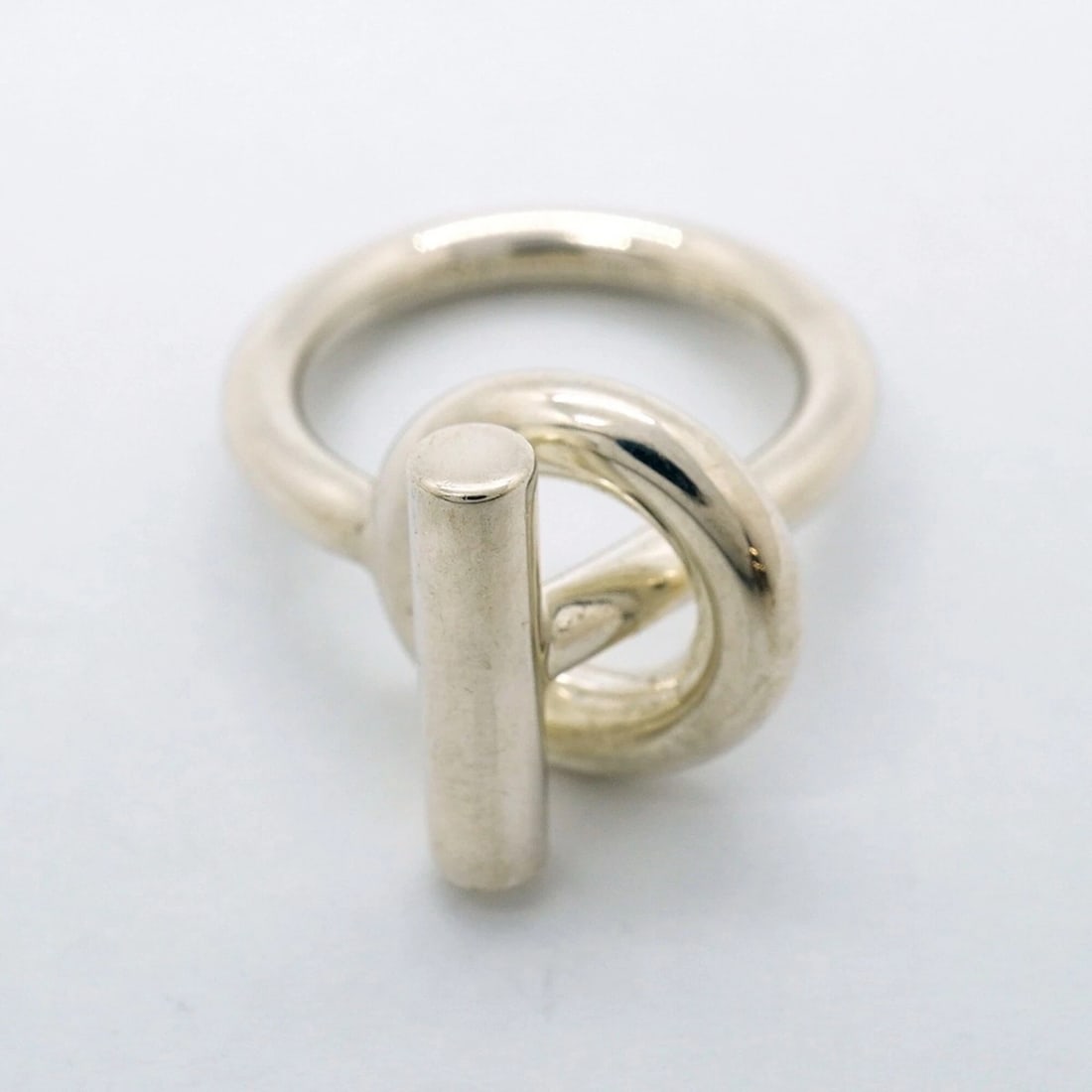 HERMES ECHAPPE RING STERLING SILVER - 3