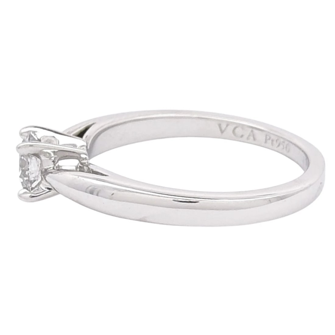 VAN CLEEF & ARPELS BONHEUR SOLITAIRE RING - 2