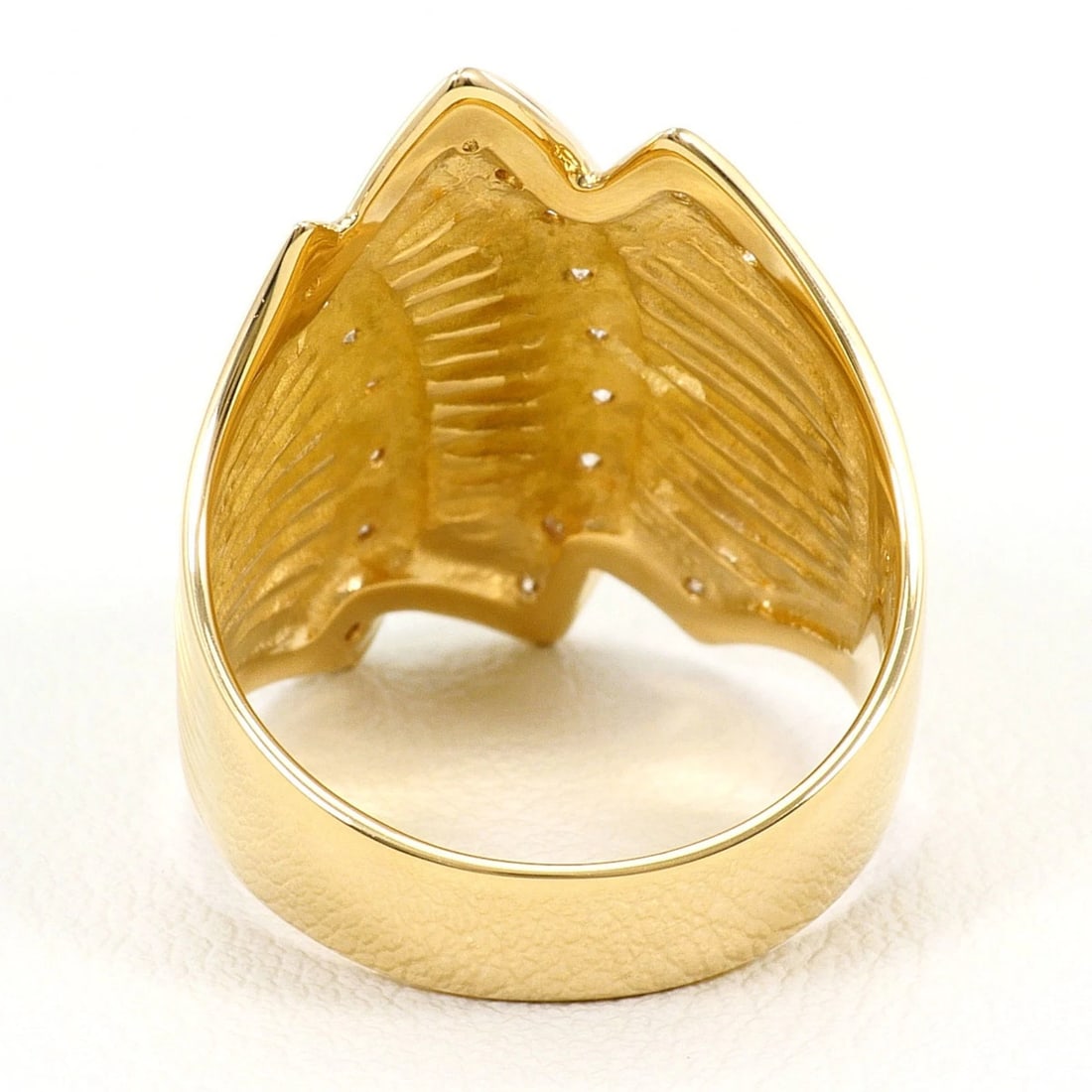 18K YELLOW GOLD RING - 2