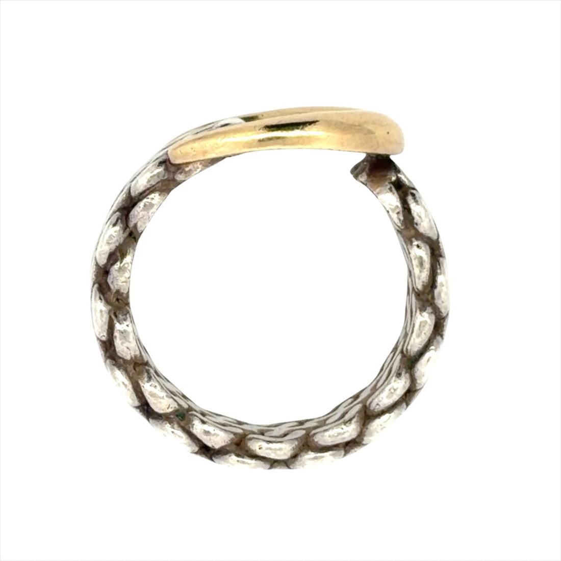 HERMES SANGLE DE RING SILVER YELLOW GOLD - 5