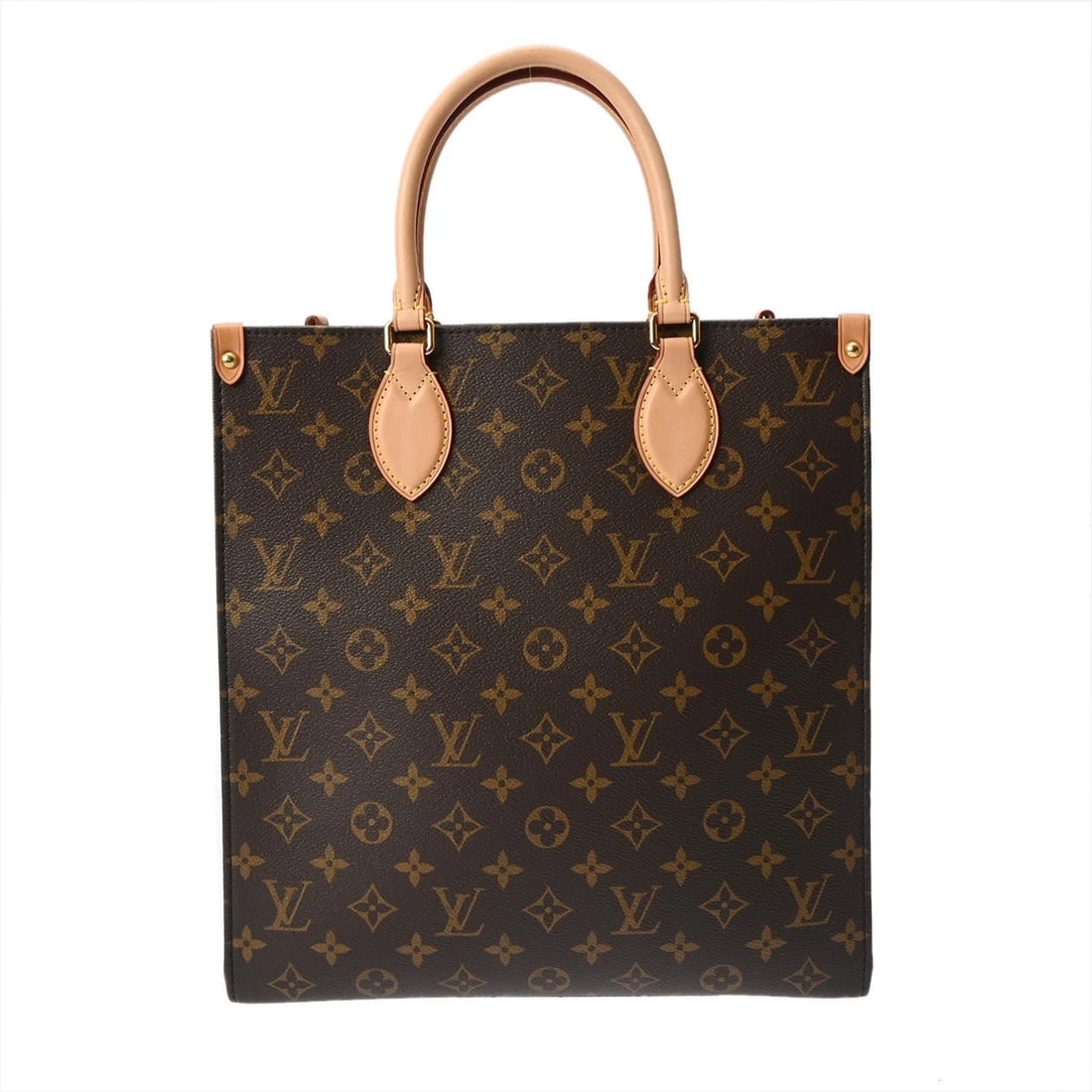 LOUIS VUITTON SAC PLAT PM TOTE BAG MONOGRAM CANVAS BROWN: LOUIS VUITTON Sac Plat PM Tote Bag Monogram canvas Brown Brand: LOUIS VUITTON Type/Style: Handbag Material: Monogram canvas Color: Brown / Red Size: H:about 12.6inch W:about 11.8inch D:about 3.9inch