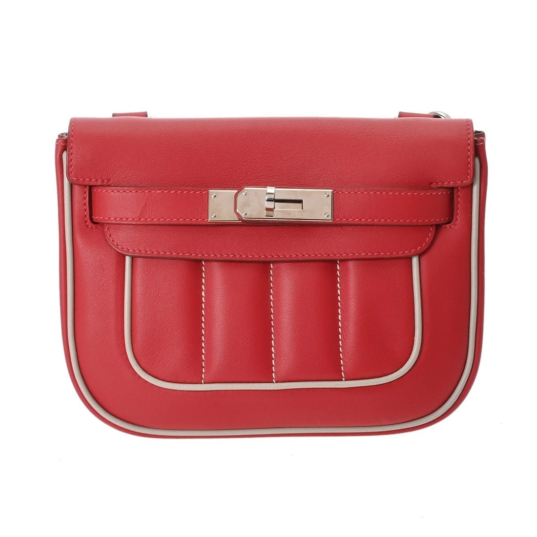HERMES BERLIN MINI VAUX SWIFT VORMILLION/GRISPAR SHOULDER BAG: HERMES Berlin mini Vaux Swift Vormillion/Grispar Shoulder Bag Brand: HERMES Type/Style: Shoulder Bag Material: Vaux Swift Color: Vormillion/Grispar ? SilverMetal Size: H:about 6.3inch W:about 8.5inch 