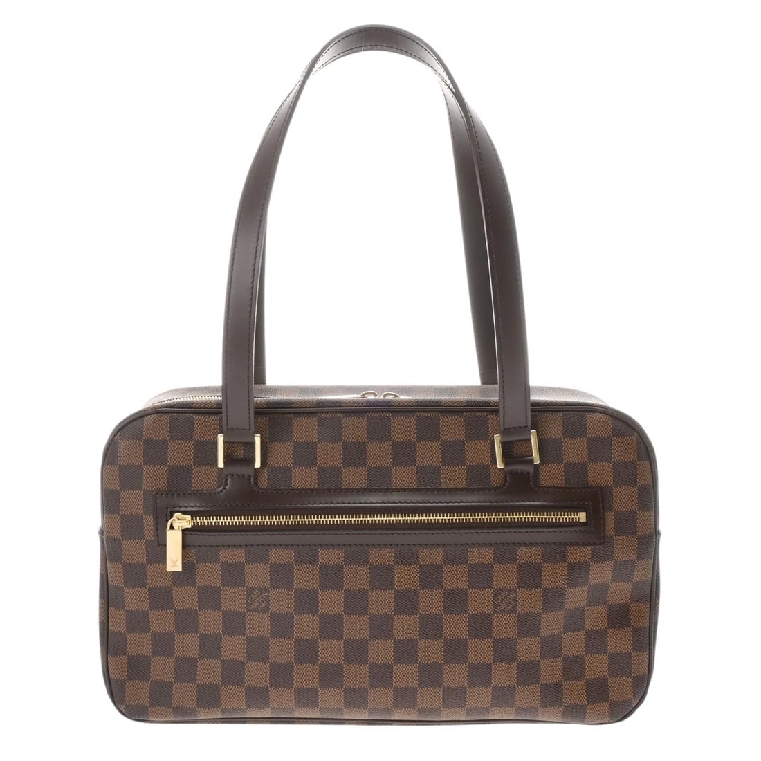 LOUIS VUITTON SHITE GM SP DAMIER CANVAS BROWN TOTE BAG: LOUIS VUITTON Shite GM SP Damier canvas Brown Tote Bag Brand: LOUIS VUITTON Type/Style: Tote Bag Material: Damier canvas Color: Brown Size: H:about 8.7inch W:about 14.6inch D:about 4.3inch Accesso