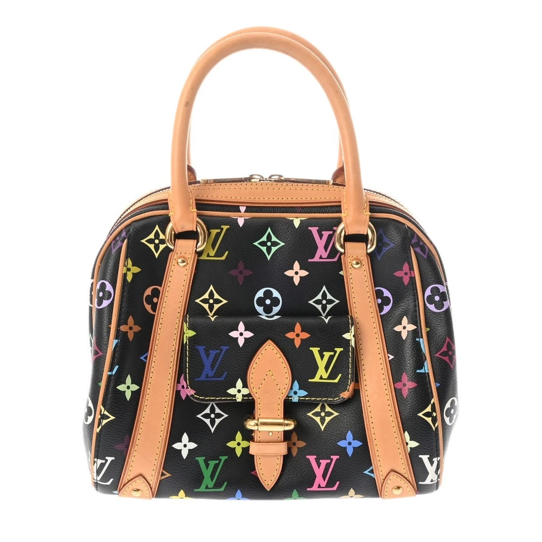 LOUIS VUITTON PRISCILLA MONOGRAM MULTICOLOR NOIR HANDBAG: LOUIS VUITTON Priscilla Monogram multicolor Noir Handbag Brand: LOUIS VUITTON Type/Style: Handbag Material: Monogram multicolor Color: Noir Size: H:about 8.3inch W:about 9.8inch D:about 6.7inch Ac