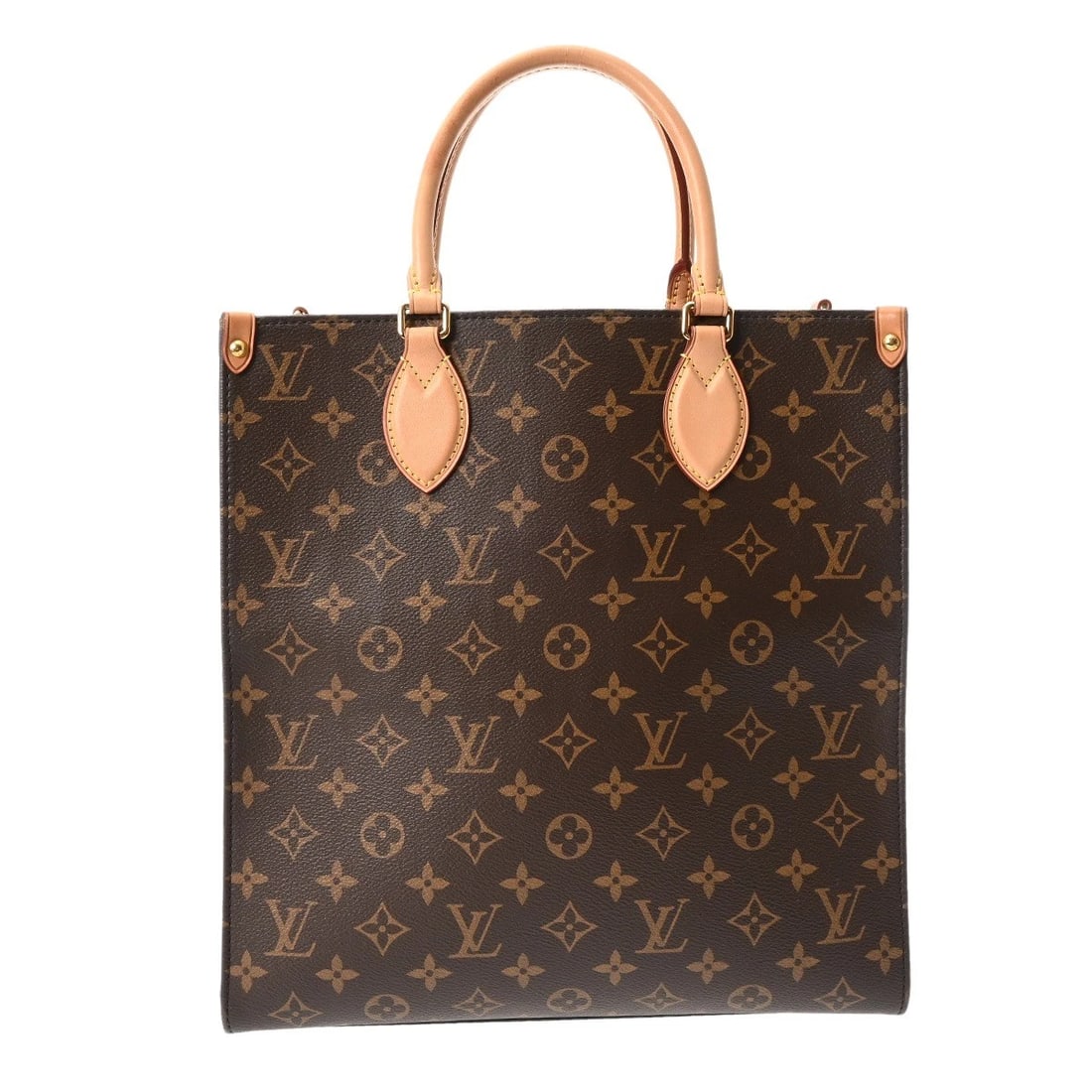 LOUIS VUITTON SAC PLAT PM TOTE BAG MONOGRAM CANVAS BROWN: LOUIS VUITTON Sac Plat PM Tote Bag Monogram canvas Brown Brand: LOUIS VUITTON Type/Style: Handbag Material: Monogram canvas Color: Brown Size: H:about 12.6inch W:about 11.8inch D:about 3.9inch