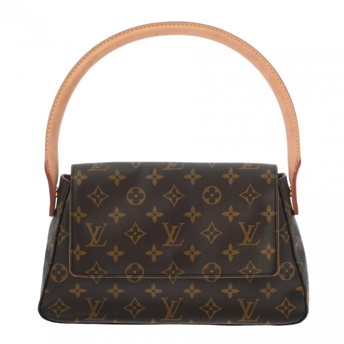 LOUIS VUITTON MINI LOOPING MONOGRAM CANVAS BROWN: LOUIS VUITTON Mini looping Monogram canvas Brown Brand: LOUIS VUITTON Type/Style: Shoulder Bag Material: Monogram canvas Color: Brown ? Gold Metal Size: H:about 6.7inch W:about 11.2inch D:about 3.5inc
