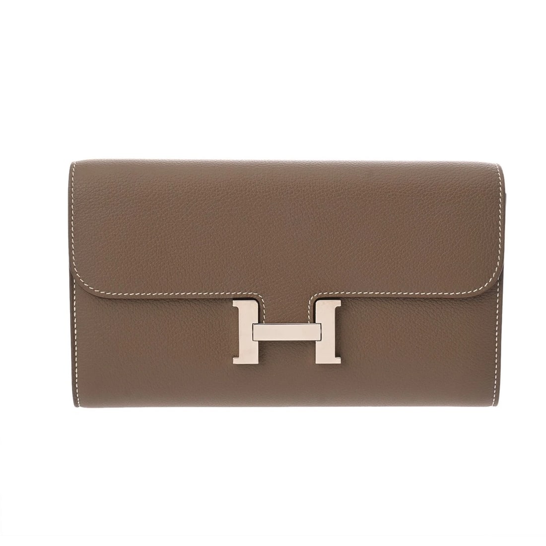HERMES CONSTANCE EVERCOLOR ETOPE PURSE: HERMES constance Evercolor Etope Purse Brand: HERMES Type/Style: Purse Material: Evercolor Color: Etope ? SilverMetal Size: H:about 4.5inch W:about 8.1inch Accessories: None Accessories No