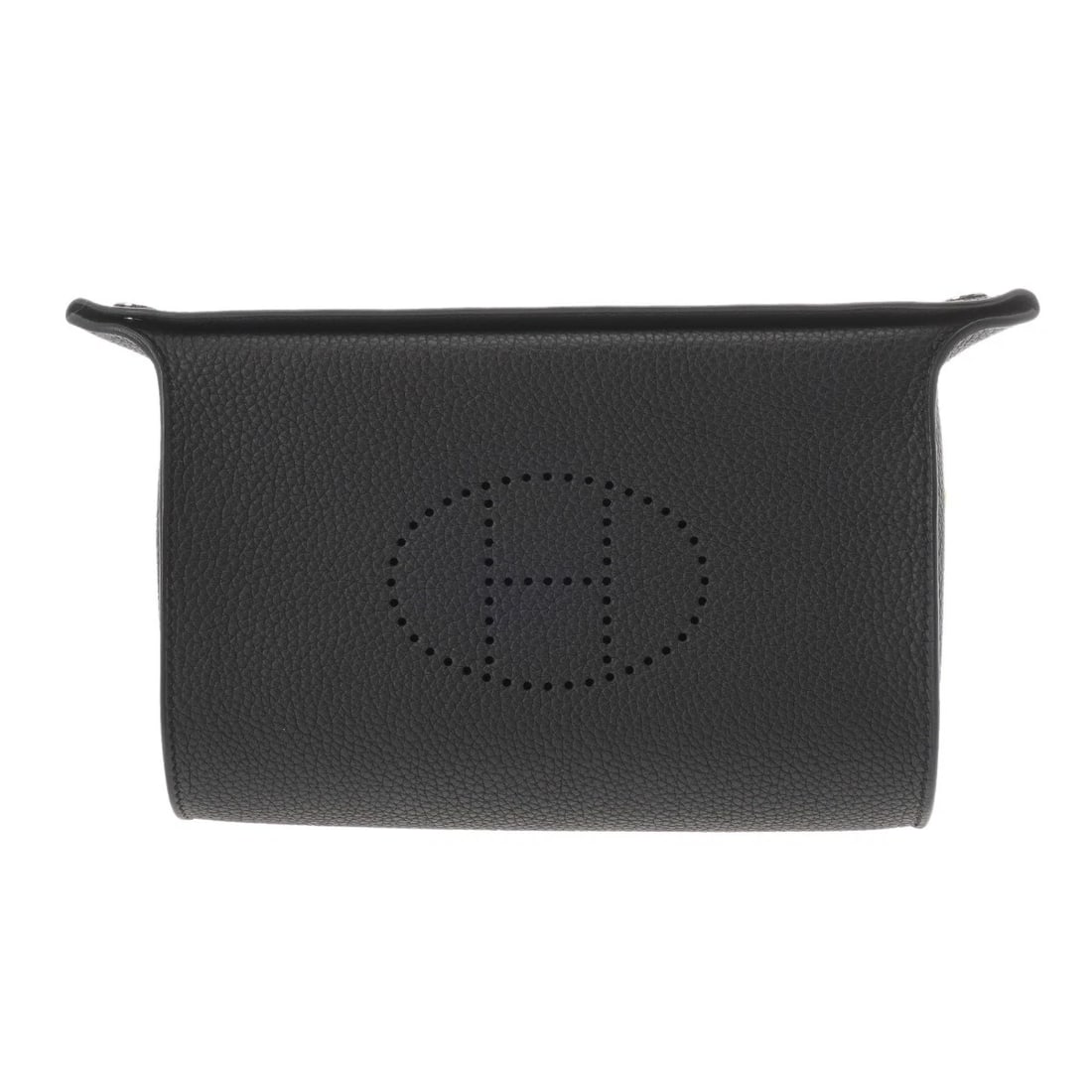 HERMES VIDEPOCHES TOGO BLACK SHOULDER BAG: HERMES Videpoches Togo black Shoulder Bag Brand: HERMES Type/Style: Shoulder Bag Material: Togo Color: black ? SilverMetal Size: H:about 5.7inch W:about 8.3inch (Bottom) D:about 1.6inch Accessories: