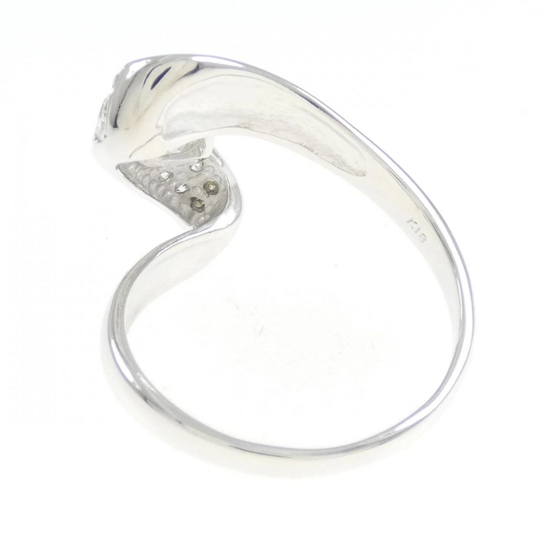 K18WG DIAMOND RING - 3