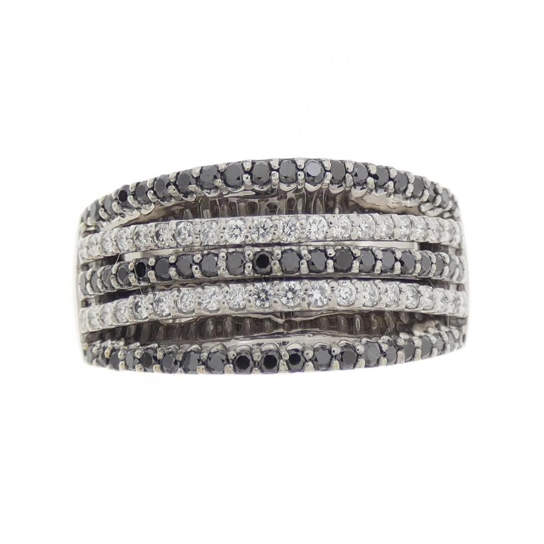 K18WG DIAMOND RING - 2