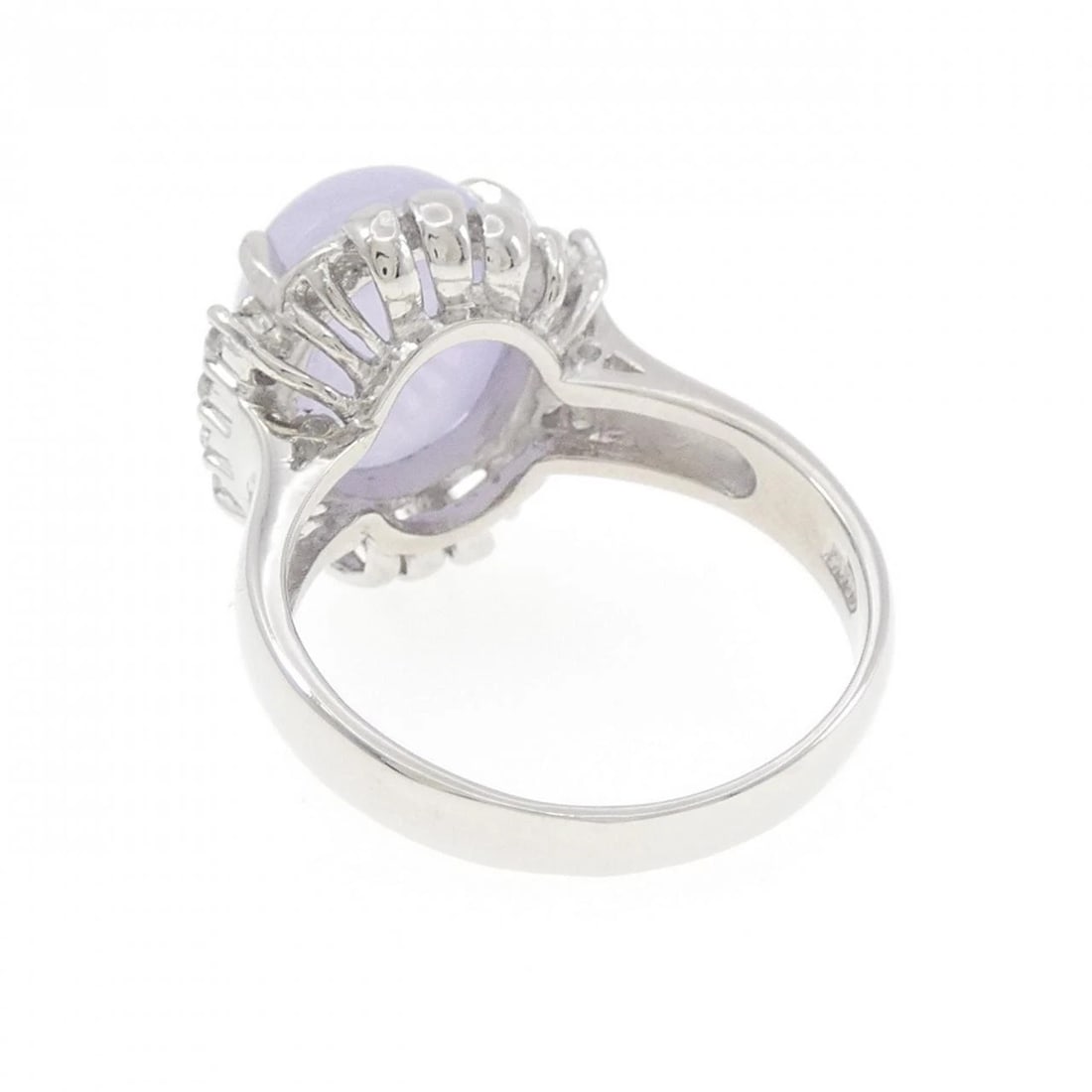 PT900 LAVENDER JADEITE RING - 2