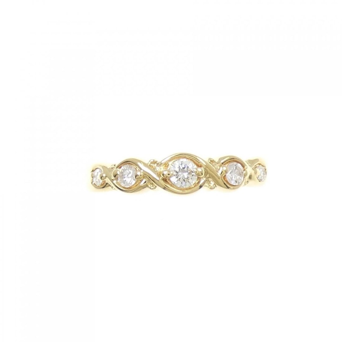 K18YG DIAMOND RING - 2