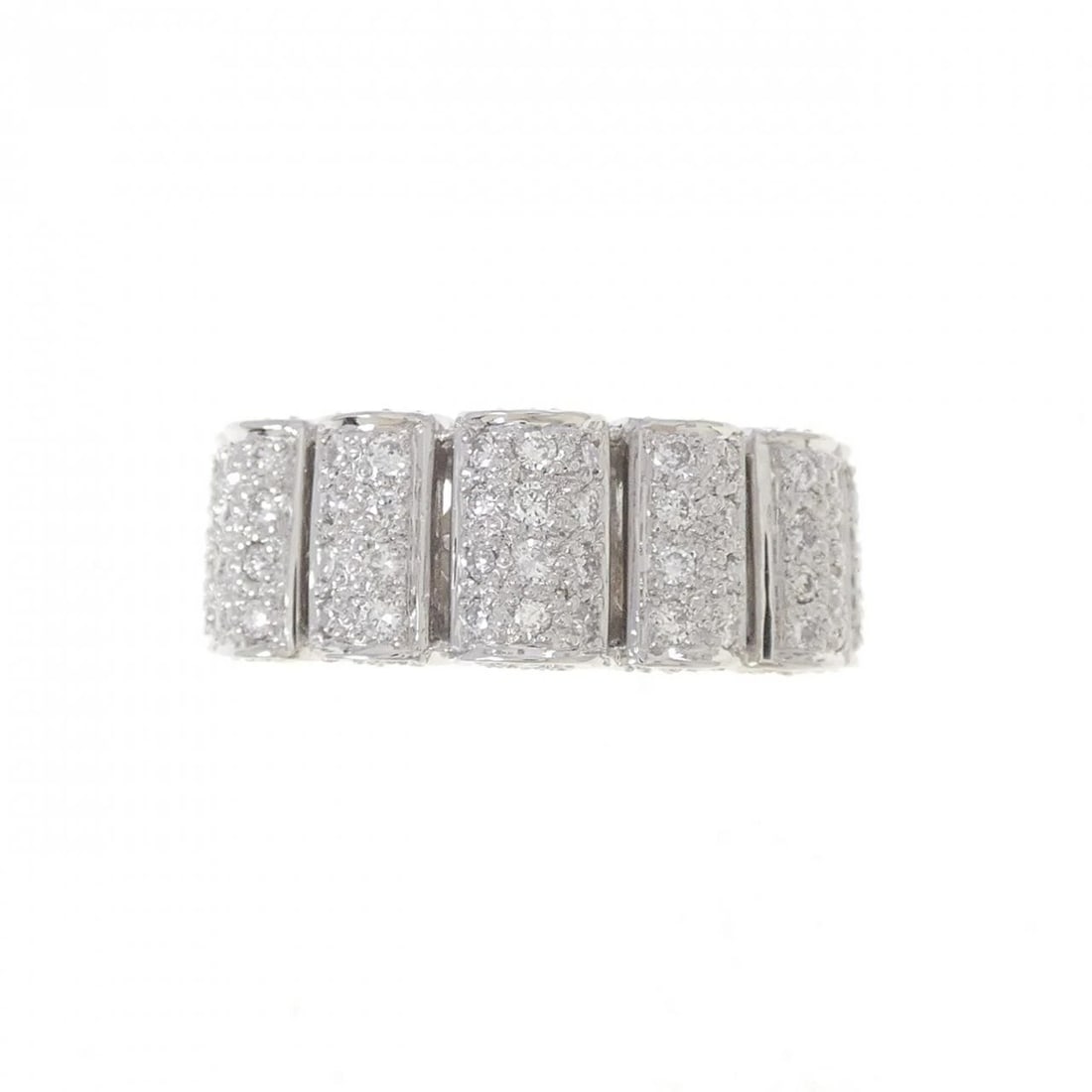 K18WG DIAMOND RING - 2