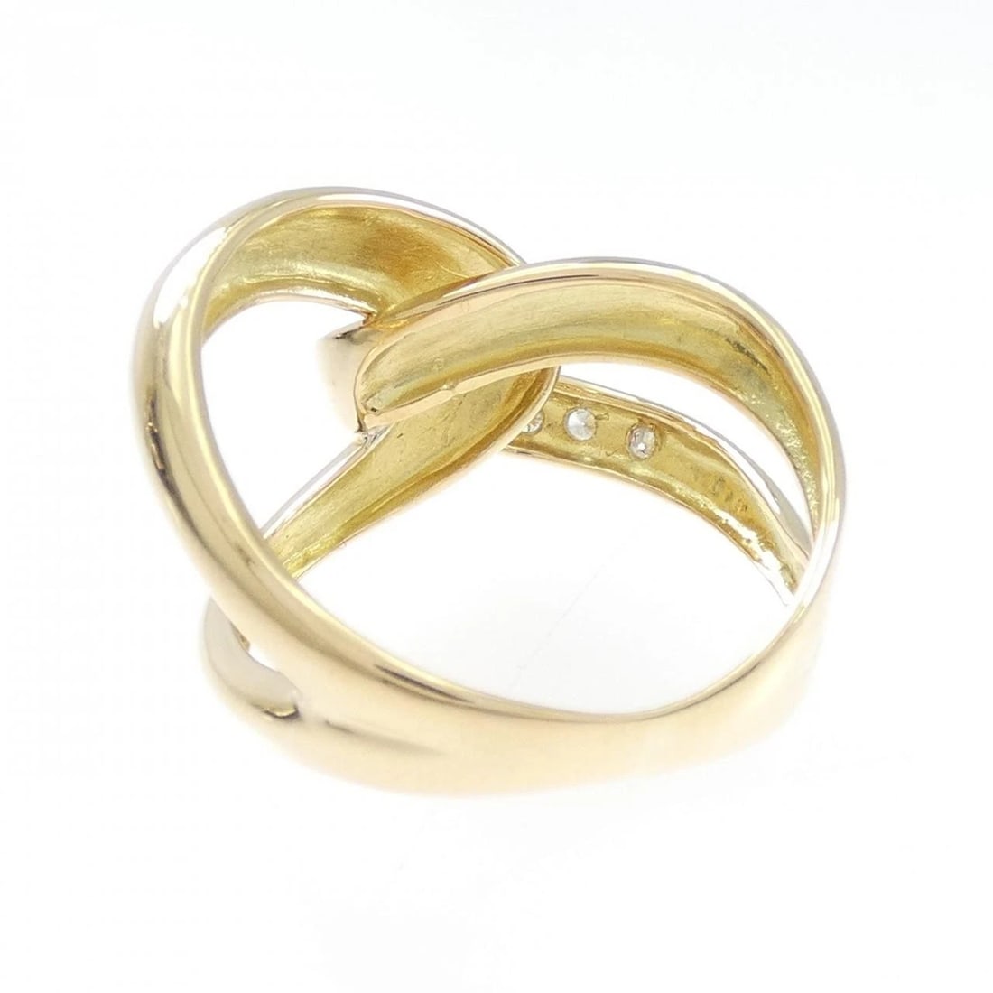 K18YG DIAMOND RING - 2