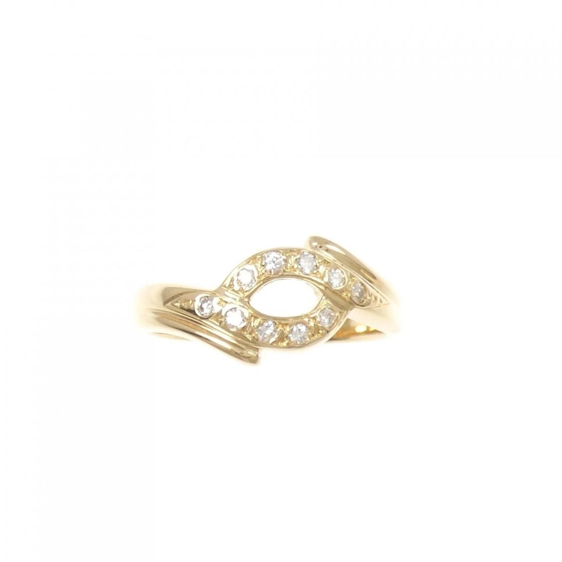 K18YG DIAMOND RING - 2
