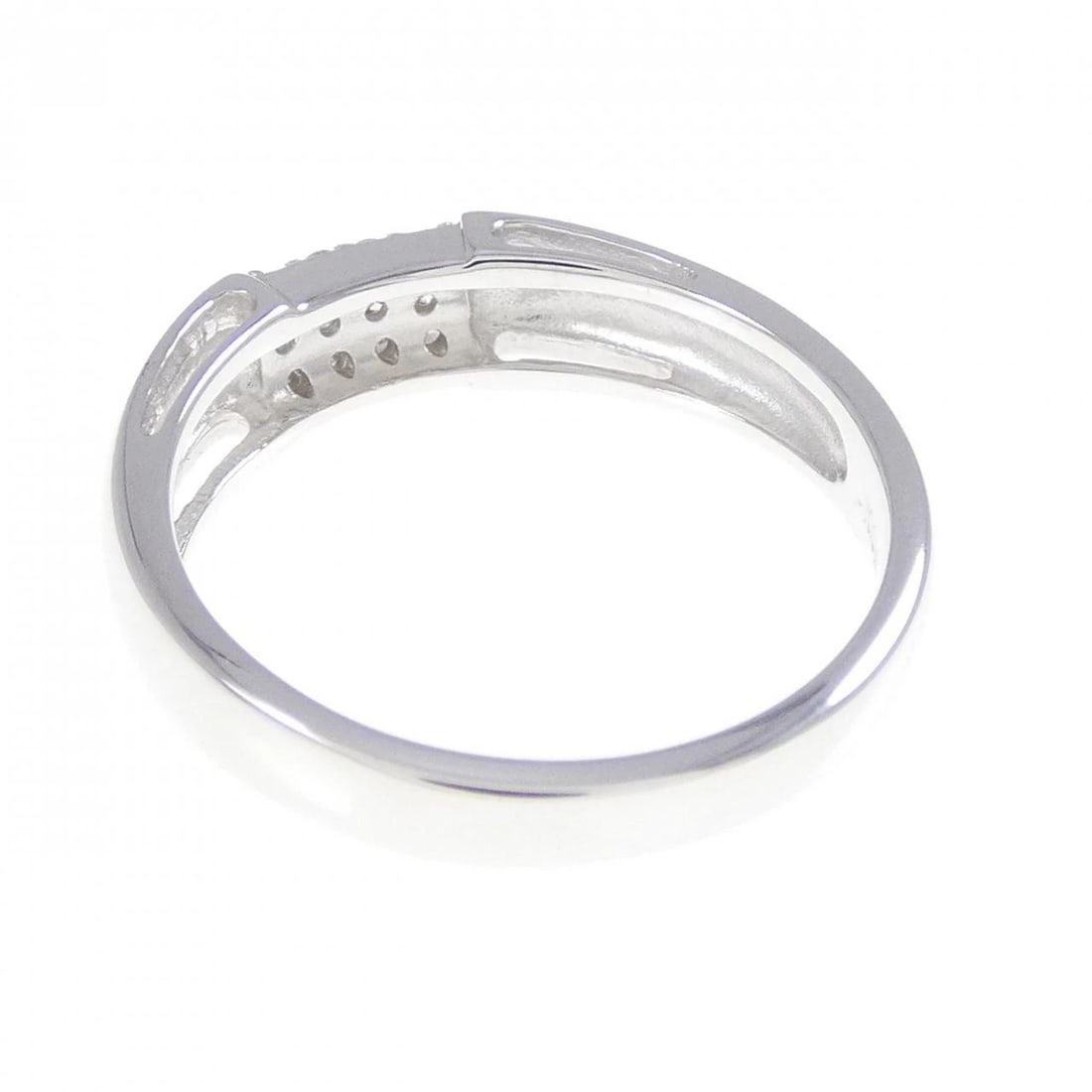 K18WG DIAMOND RING - 2