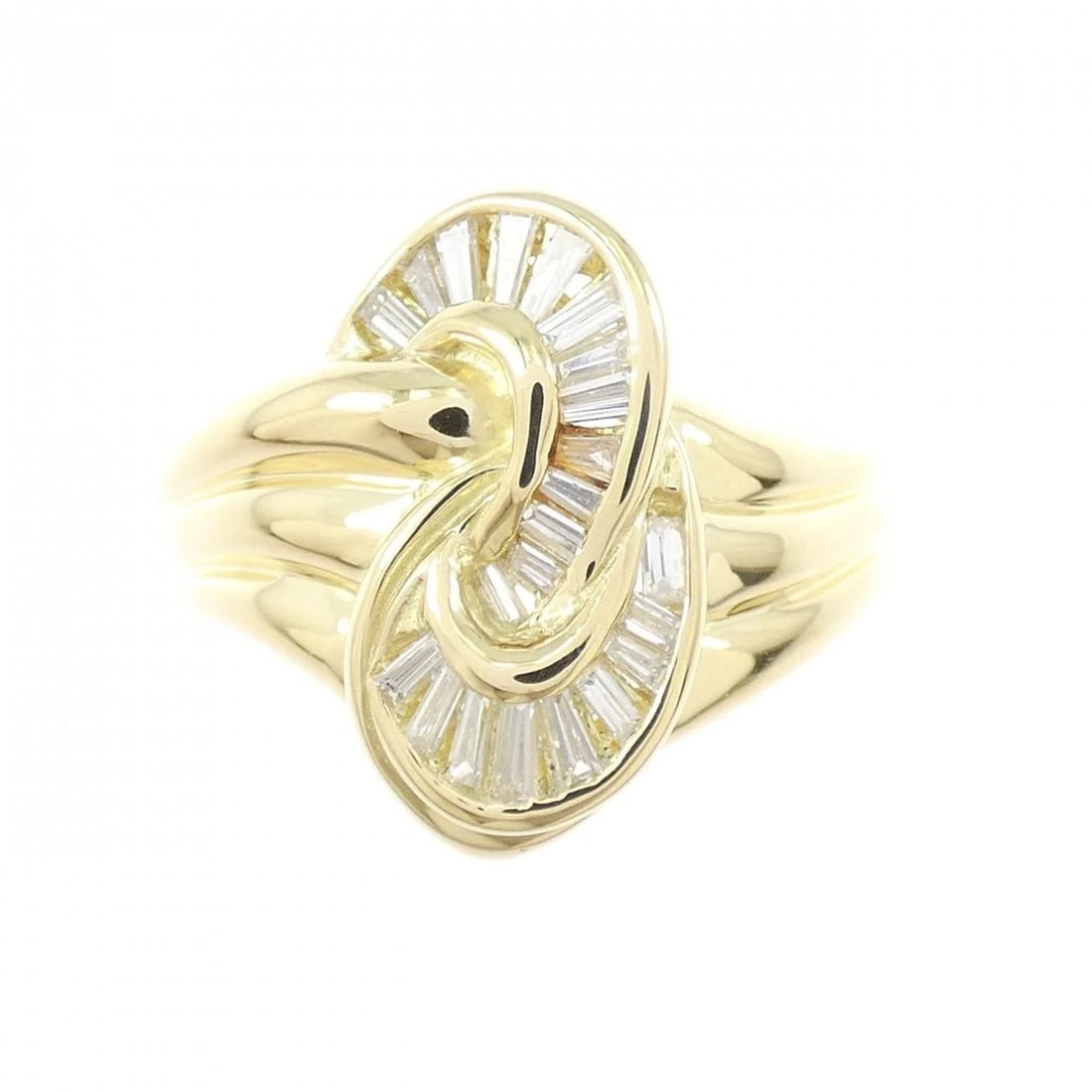 K18YG DIAMOND RING - 2