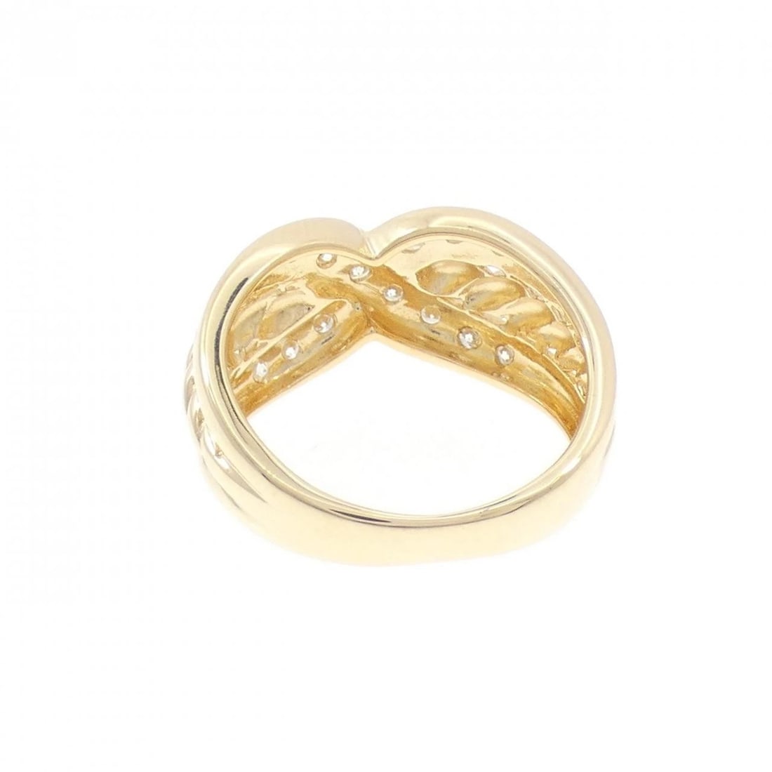 K18YG DIAMOND RING - 2