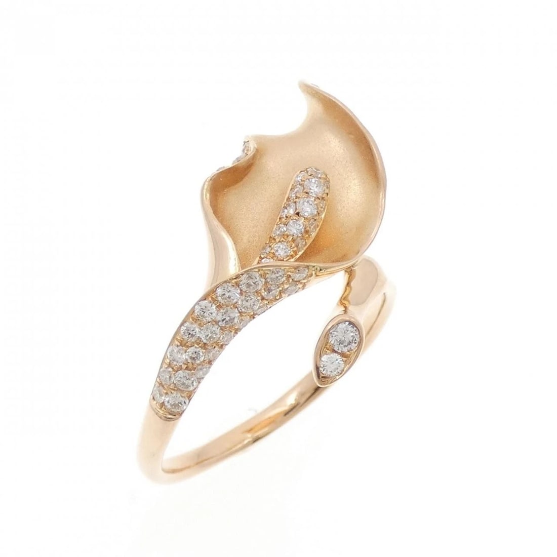 750PG DIAMOND RING: 750PG Diamond Ring Brand: Unbranded Type/Style: Diamond Ring Material: 750PG, Main Stone Natural Color: Pink Gold Size: US 7 3/4 Accessories: None Accessories Notice: When purchasing pre-owned goods,