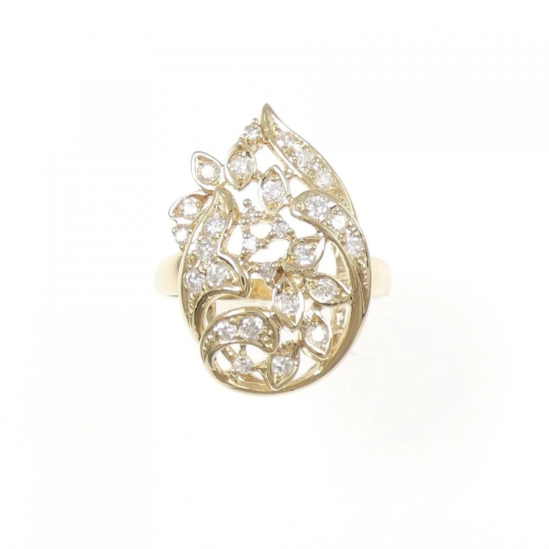 K18YG DIAMOND RING - 2